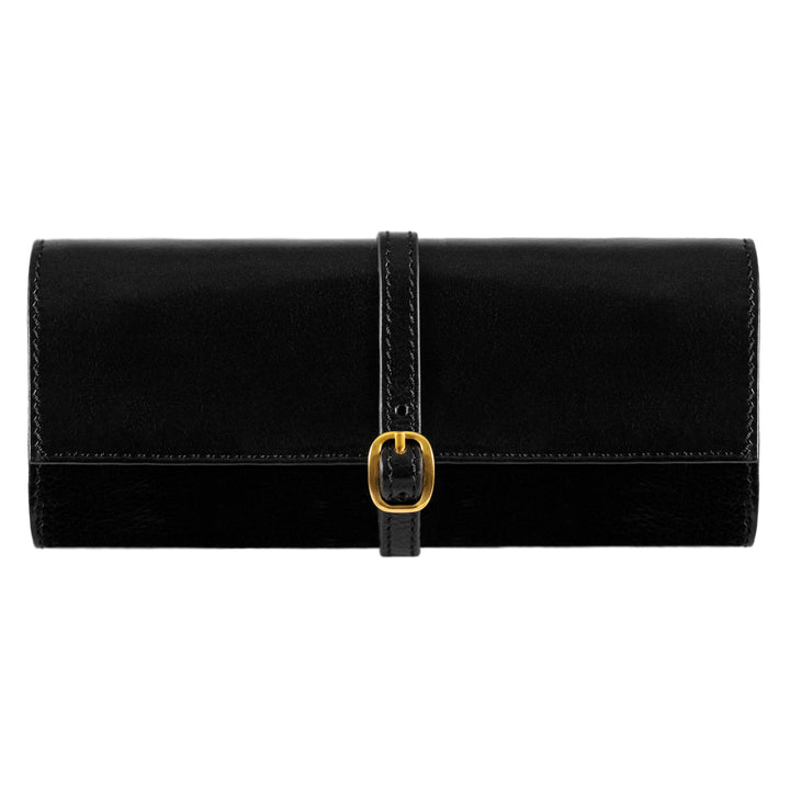 Estuche de viaje enrollable de cuero para joyas - Madame Bouvary