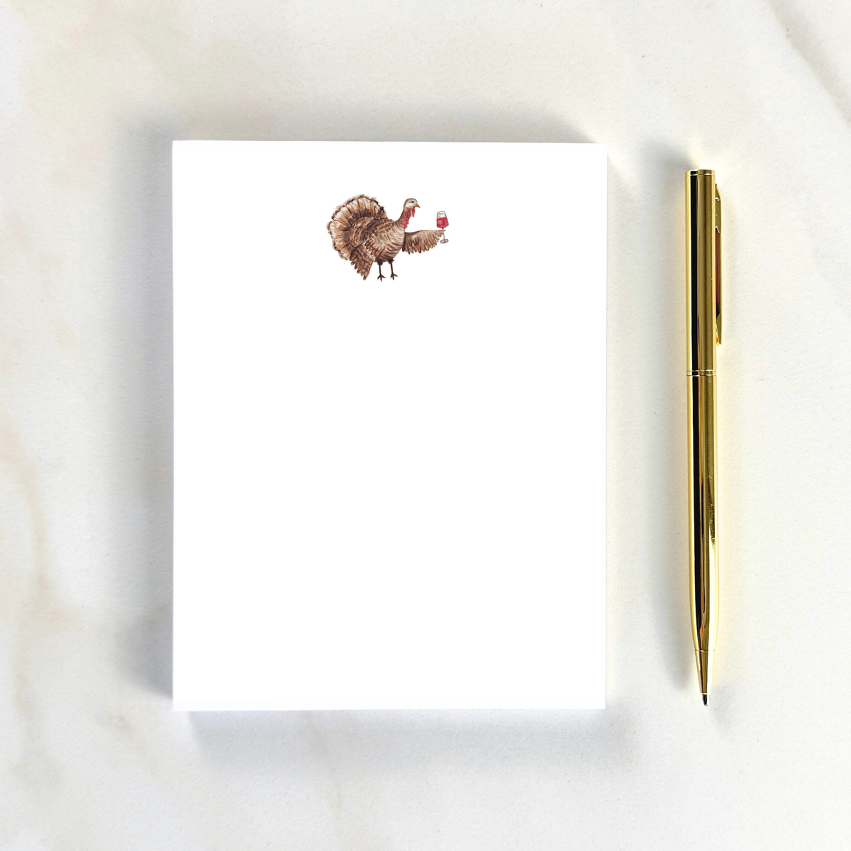 Turkey with Wine Icon Notepad