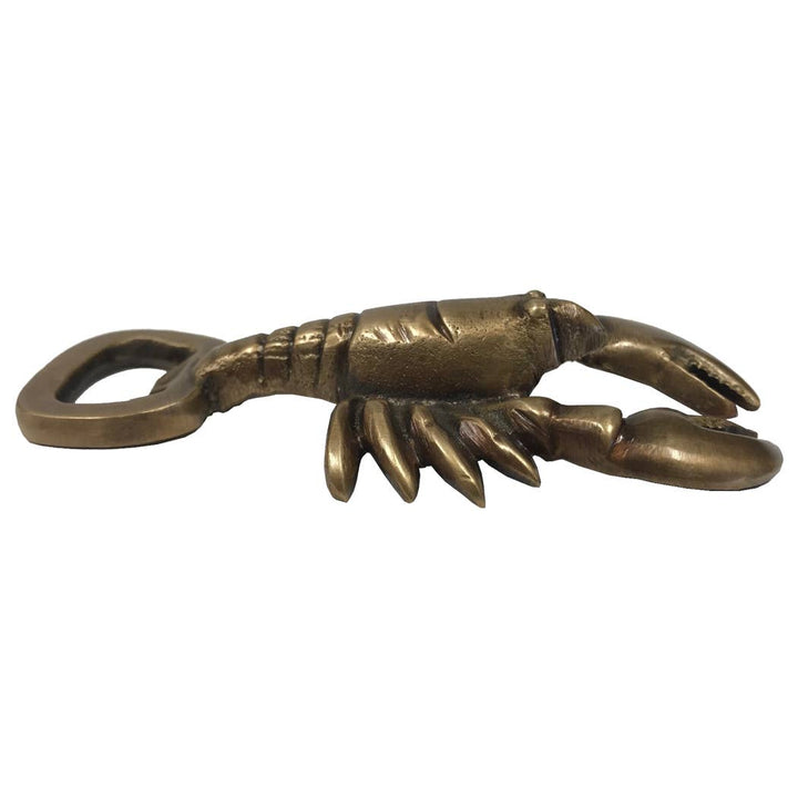 4" Antiqued Brass Lobster Bottle Opener - Maison and Mer