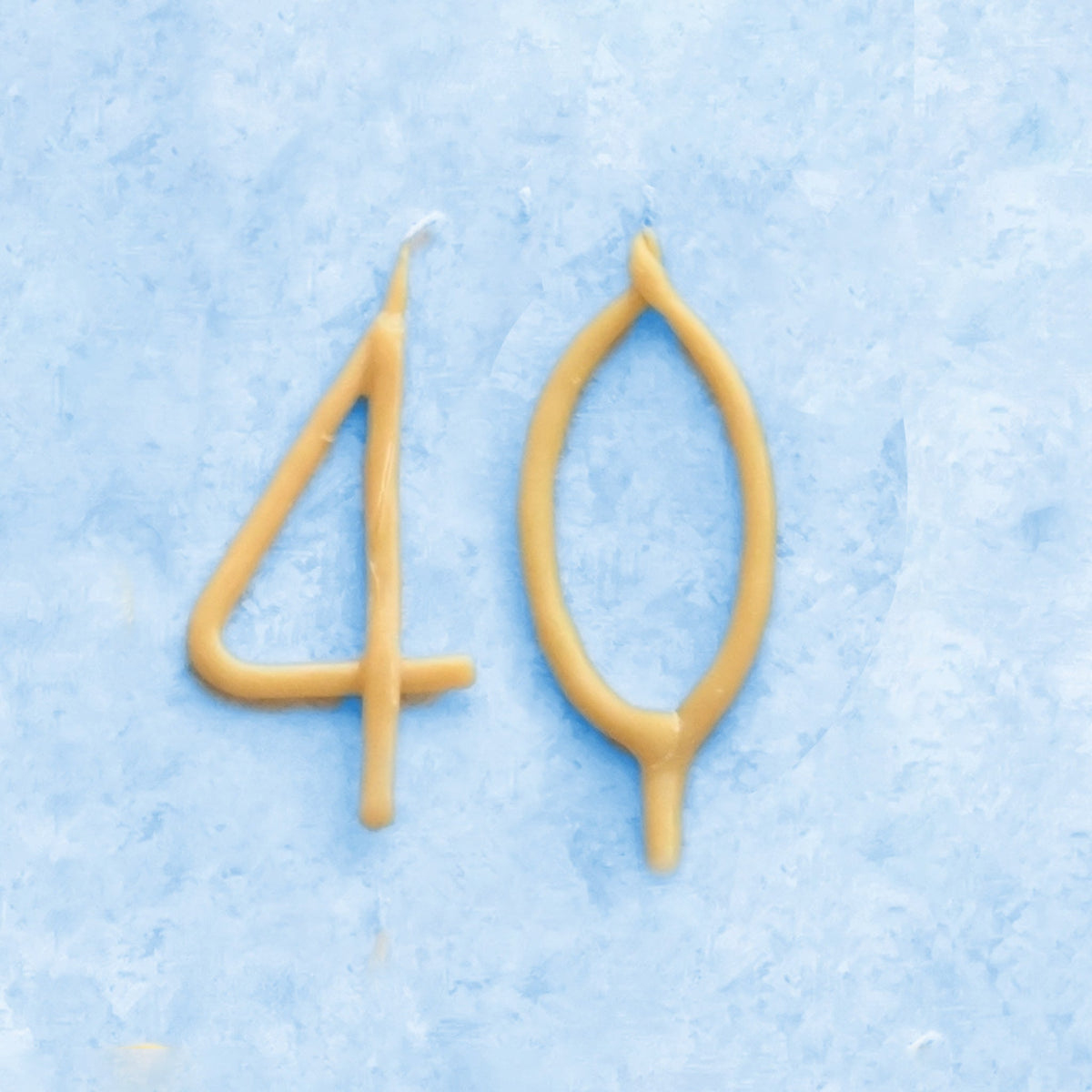 Handmade Number Birthday Beeswax Candles