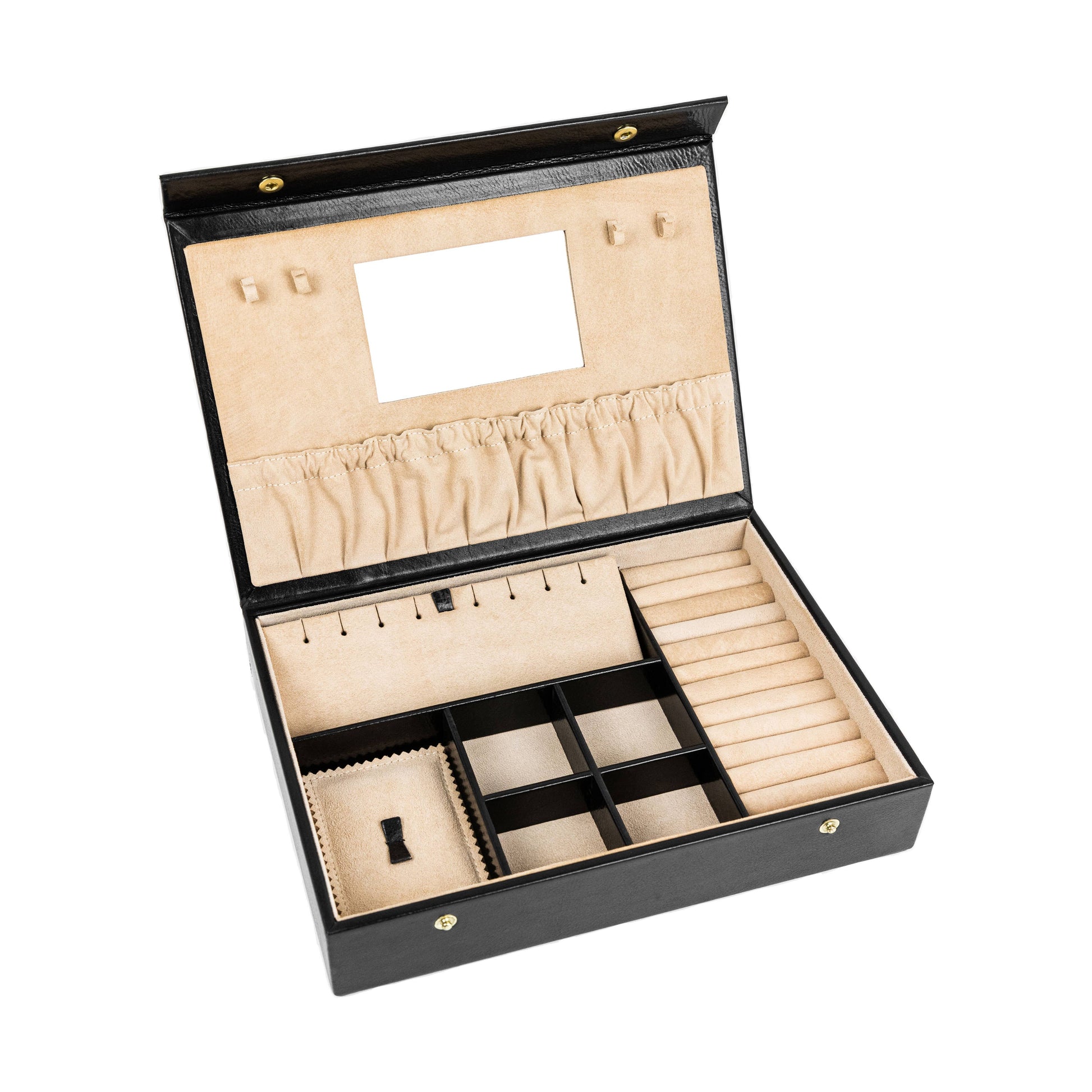 Italian Leather Jewelry Box  - The Line of Beauty