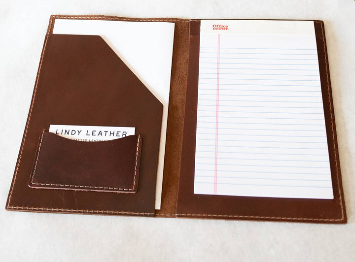 Leather Legal Pad- Copper Brown