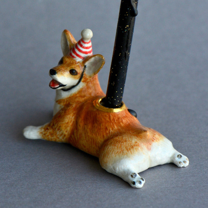 Adorno para tarta de Corgi