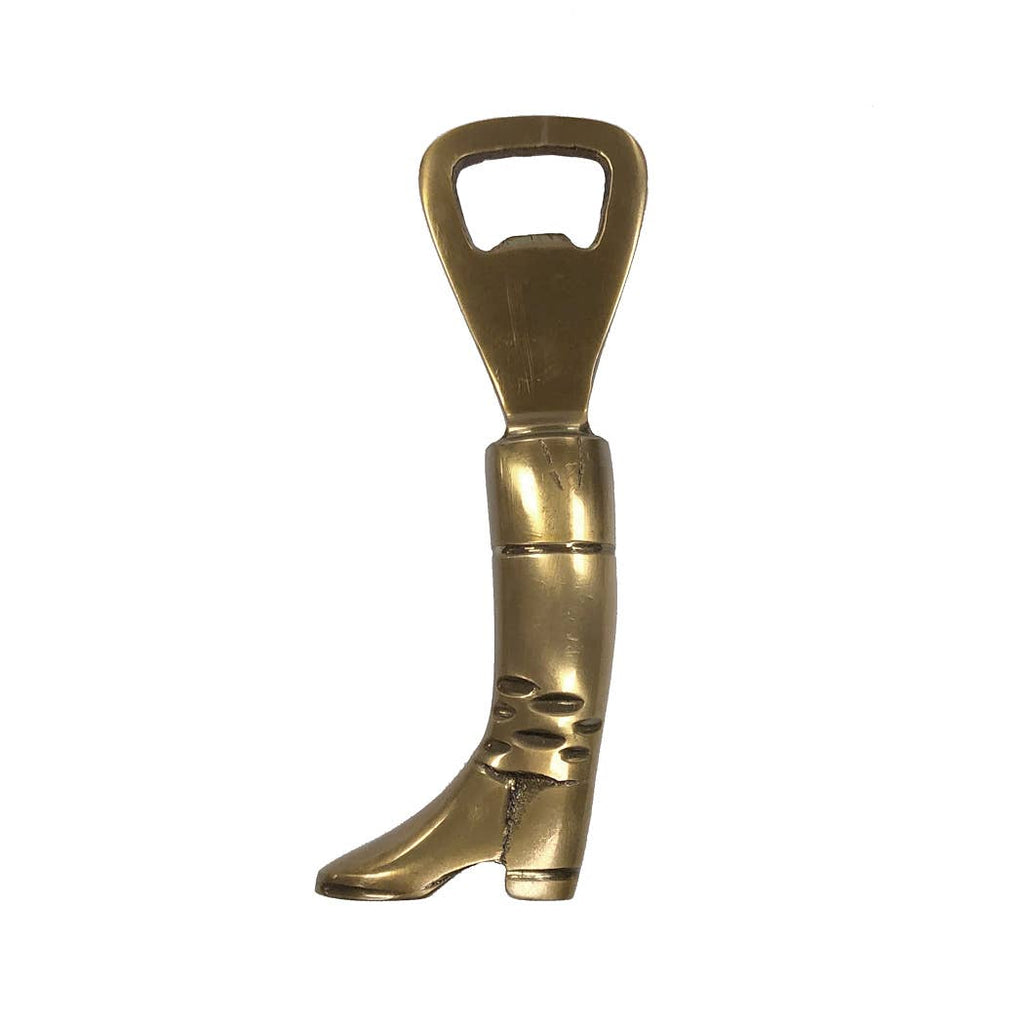 5 - 1/4" Antiqued Brass Equestrian Riding Boot Bottle Opener - Maison and Mer