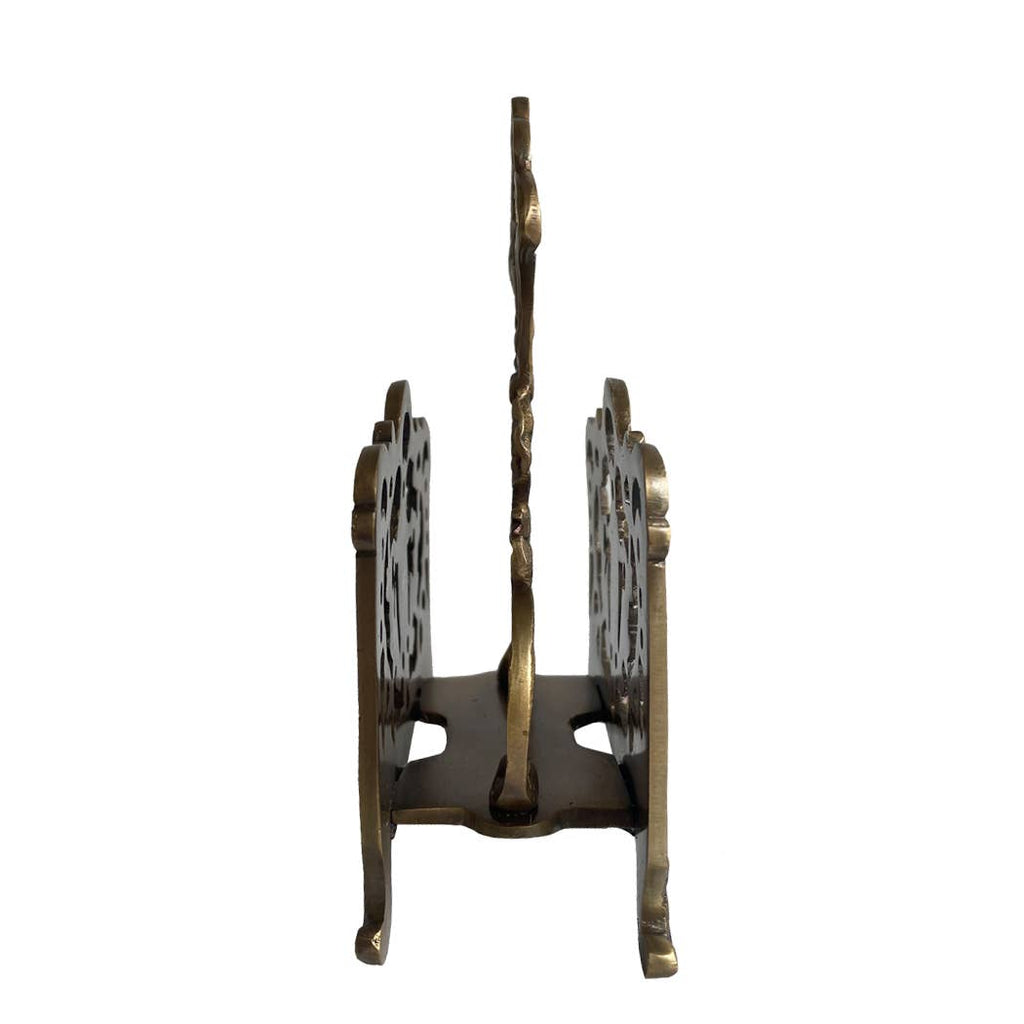 5" Antiqued Brass Napkin or Letter Holder - Maison and Mer