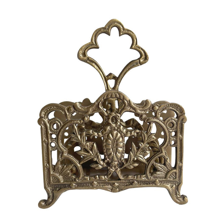 5" Antiqued Brass Napkin or Letter Holder - Maison and Mer