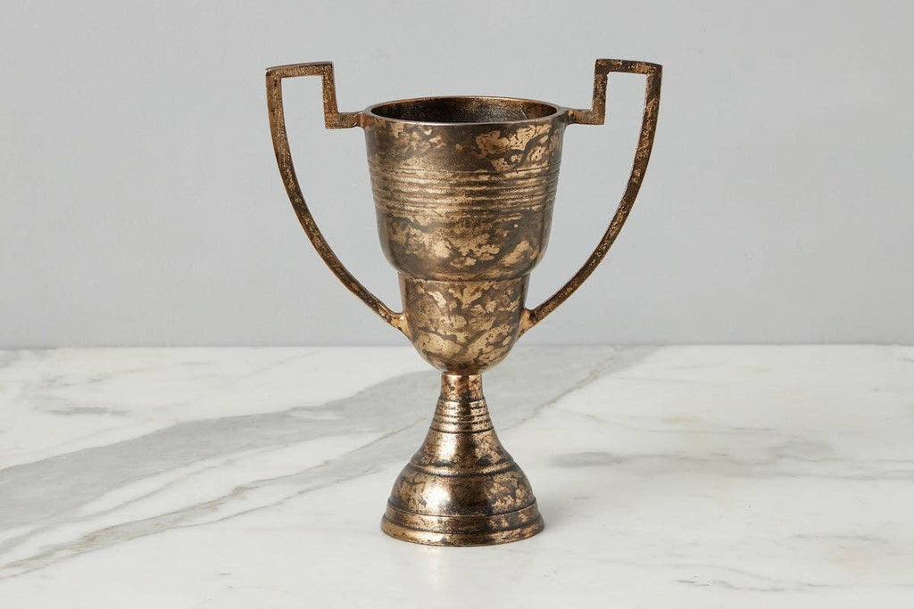 Vintage Trophy Cup, Medium, Distressed Gold
