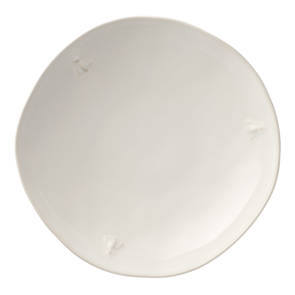 Bee Ceramic Pasta Plate Ecru - 4pk