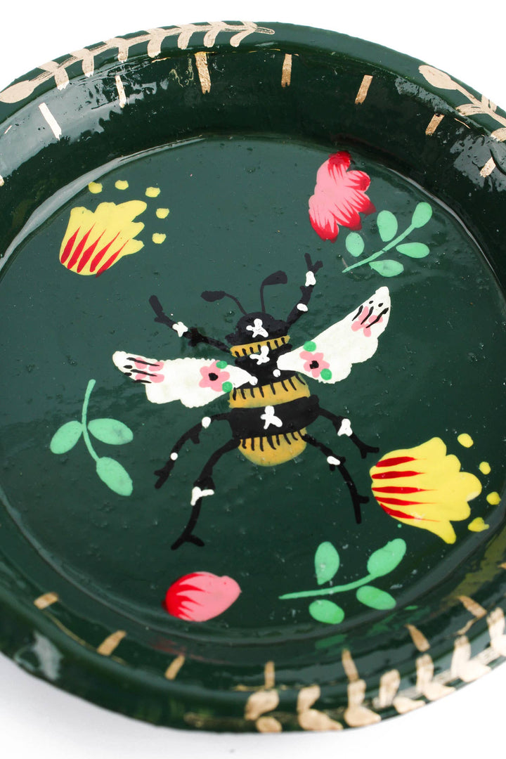 PLATO DE BARATIJAS DE ABEJA VERDE