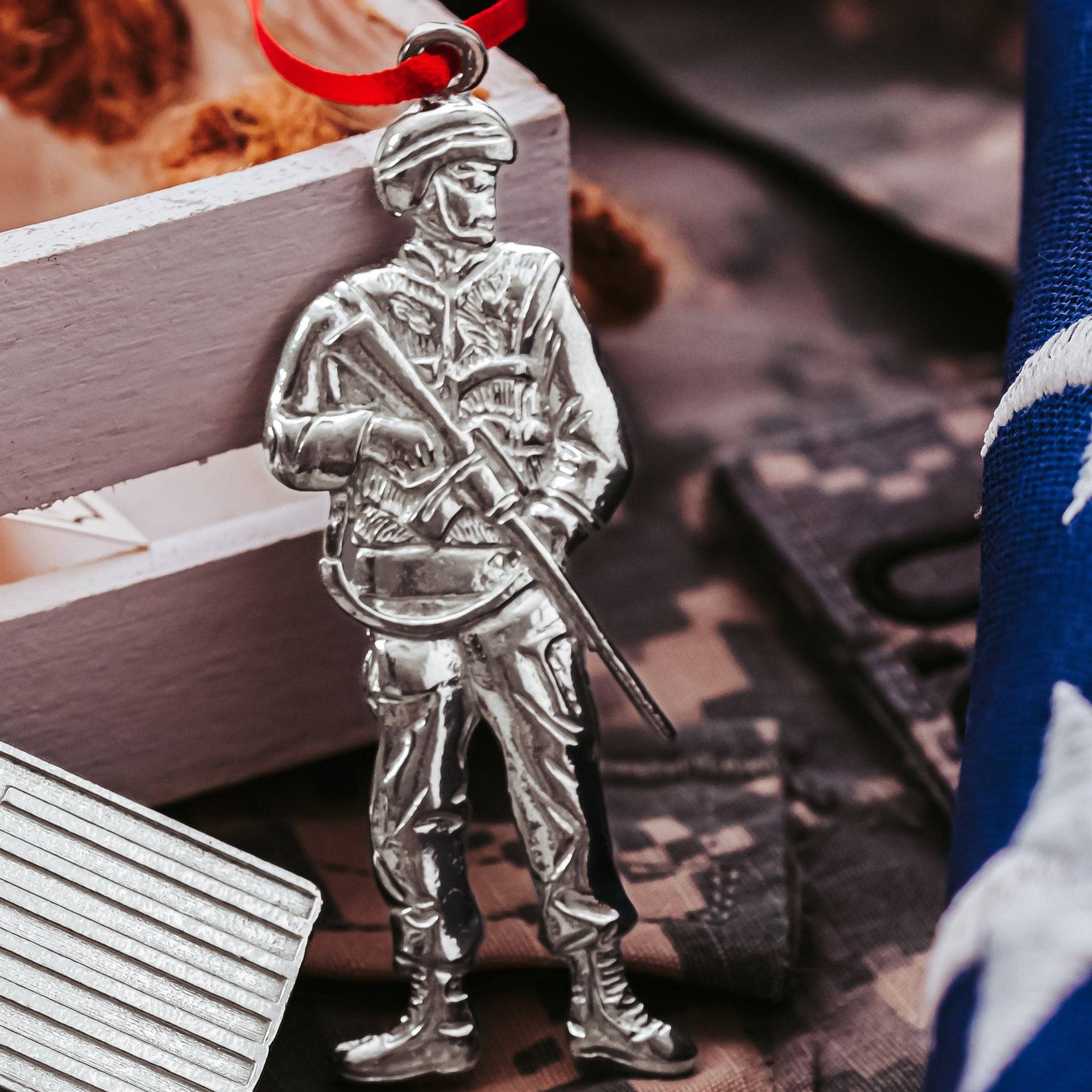 Pewter Soldier Ornament