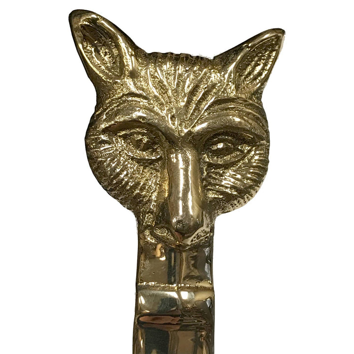 6 - 1/4" Solid Brass Fox Head Letter Opener - Maison and Mer