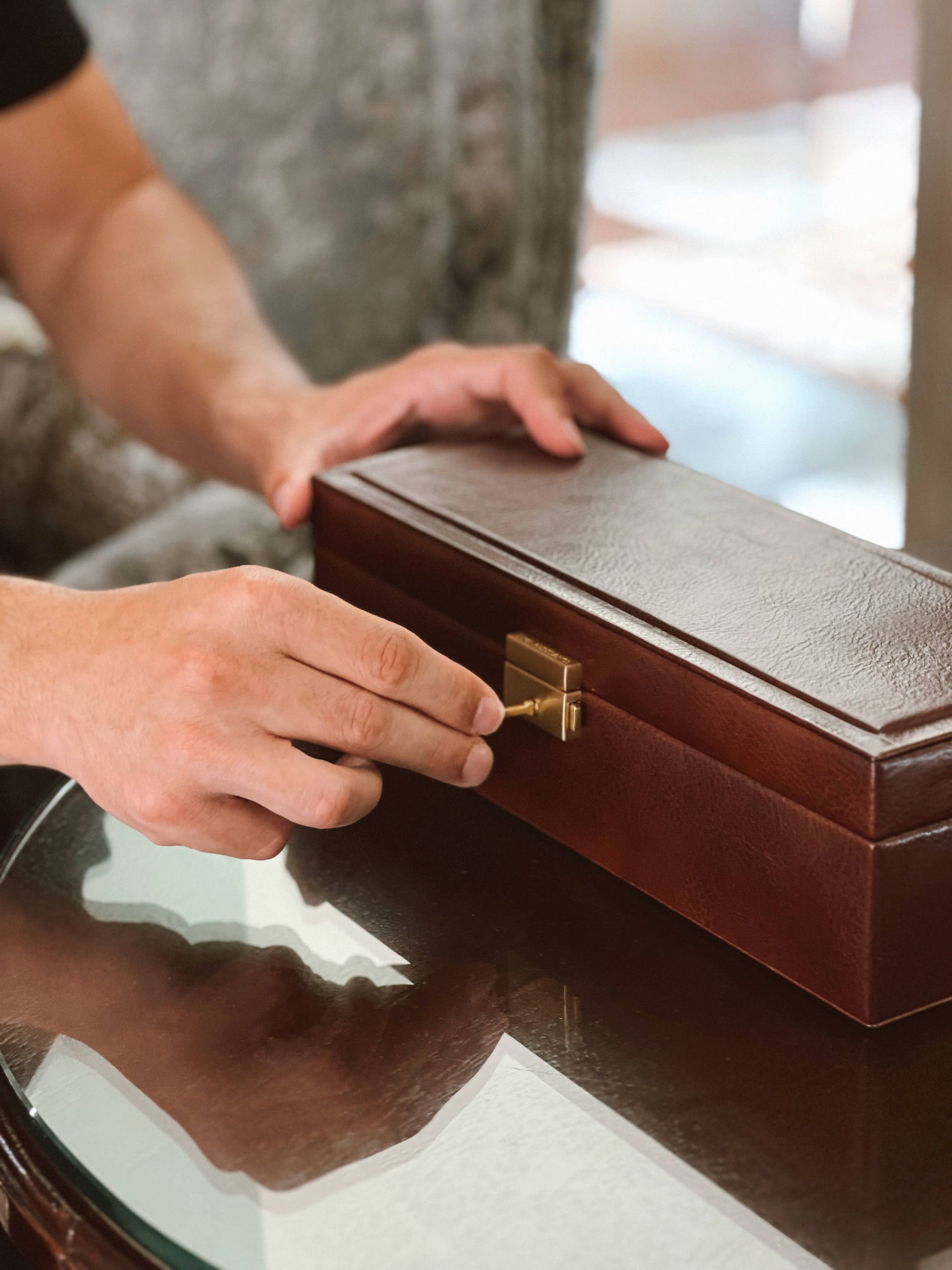 Italian Leather Watch Box - Herzog