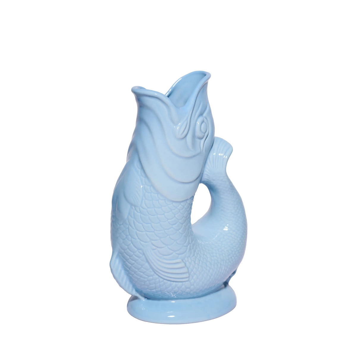 Pale Blue Gluggle Jug- Large