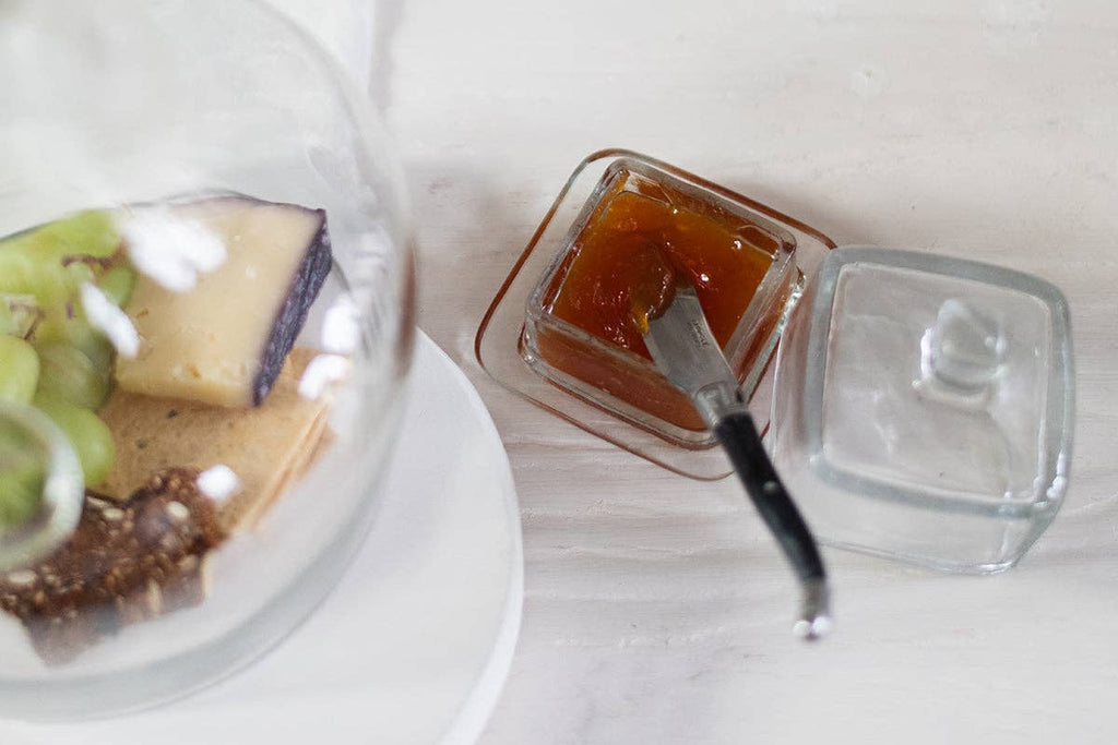 Maison Bistro Glass Jam Jar, Square