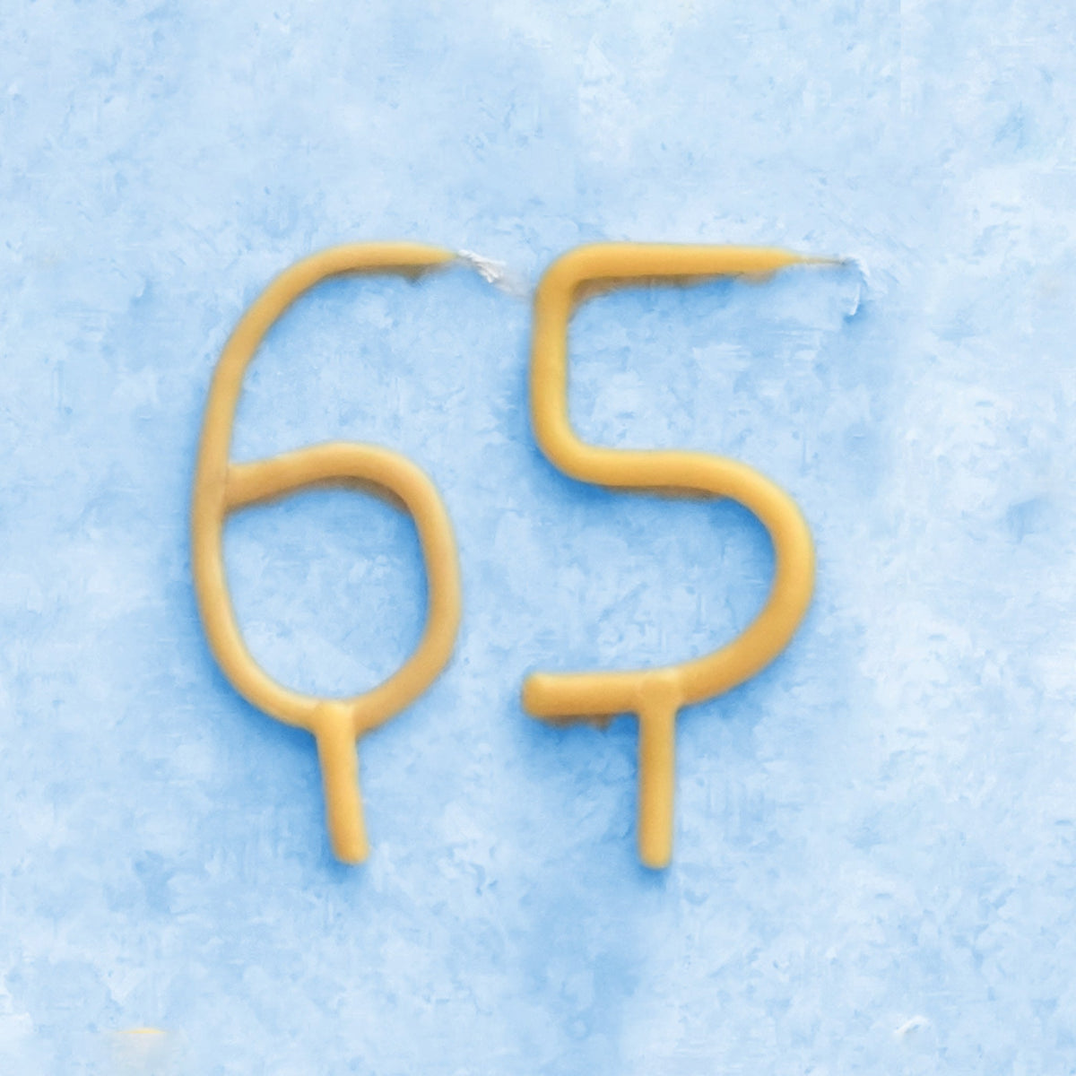 65th Birthday Beeswax Number Candle Set