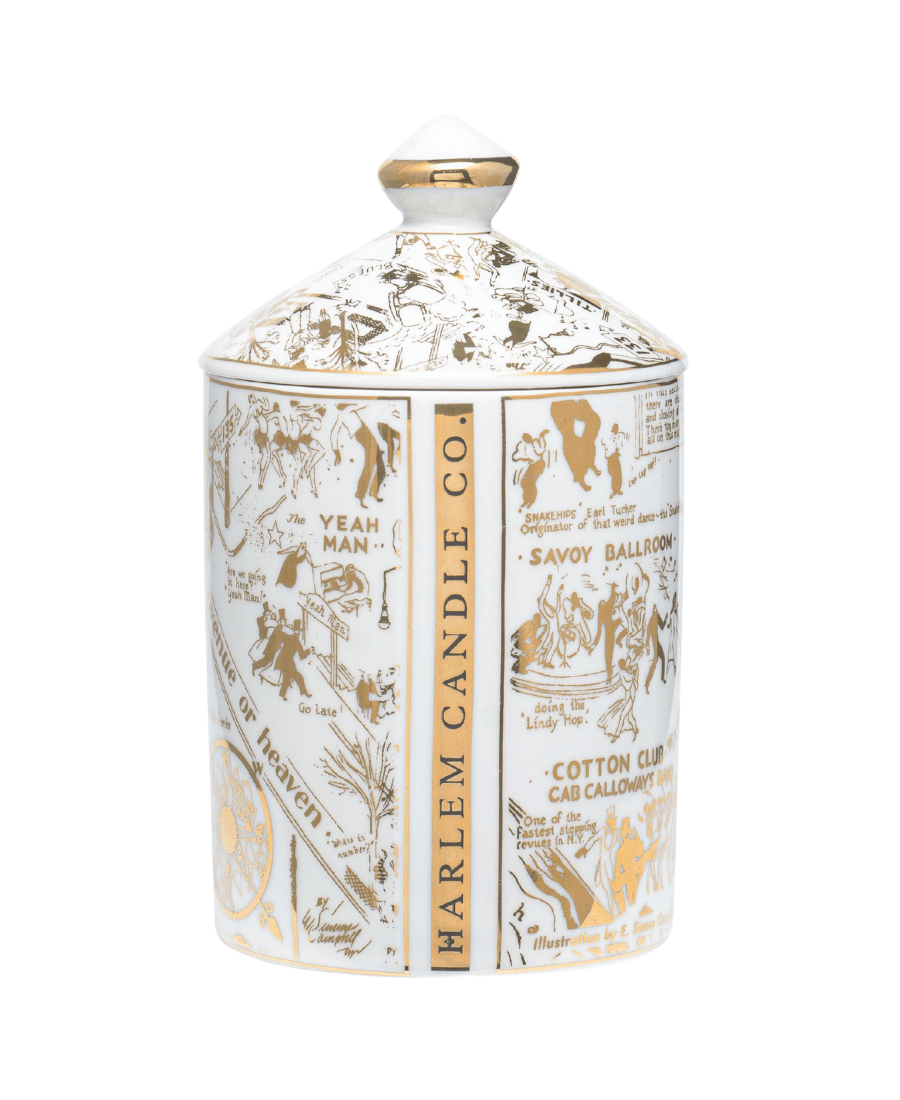 Speakeasy Harlem Map Ceramic Luxury Candle