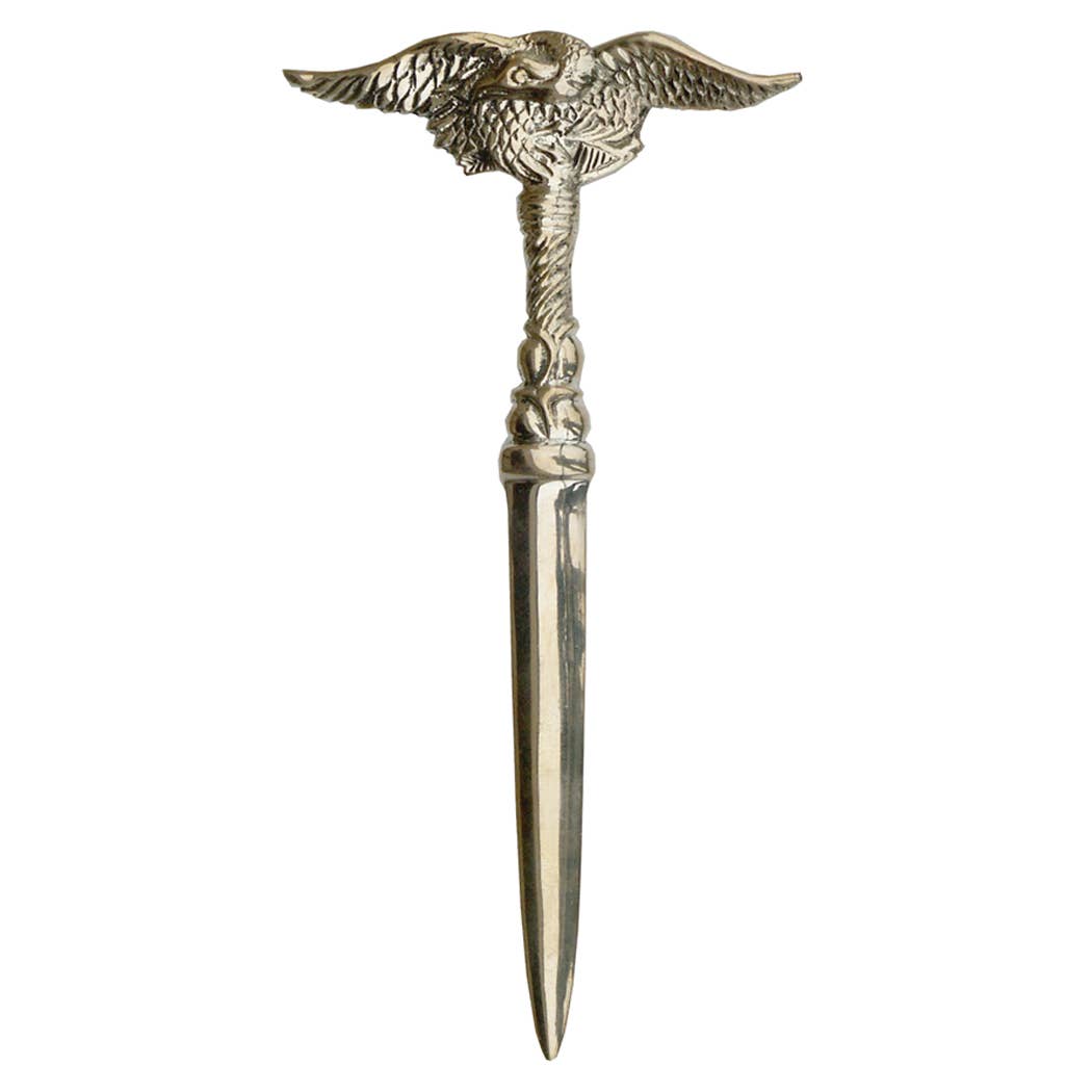 7 - 3/4" Solid Brass Spreadwing Eagle Letter Opener - Maison and Mer