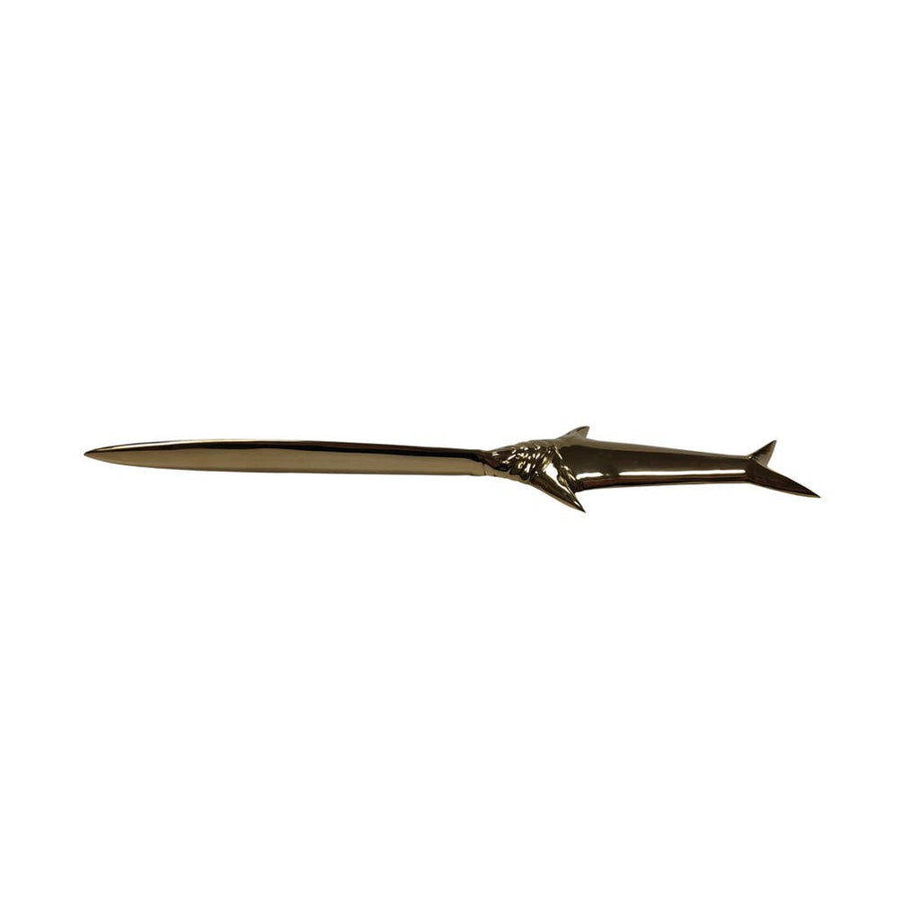 7 - 3/4" Solid Brass Swordfish Letter Opener - Maison and Mer