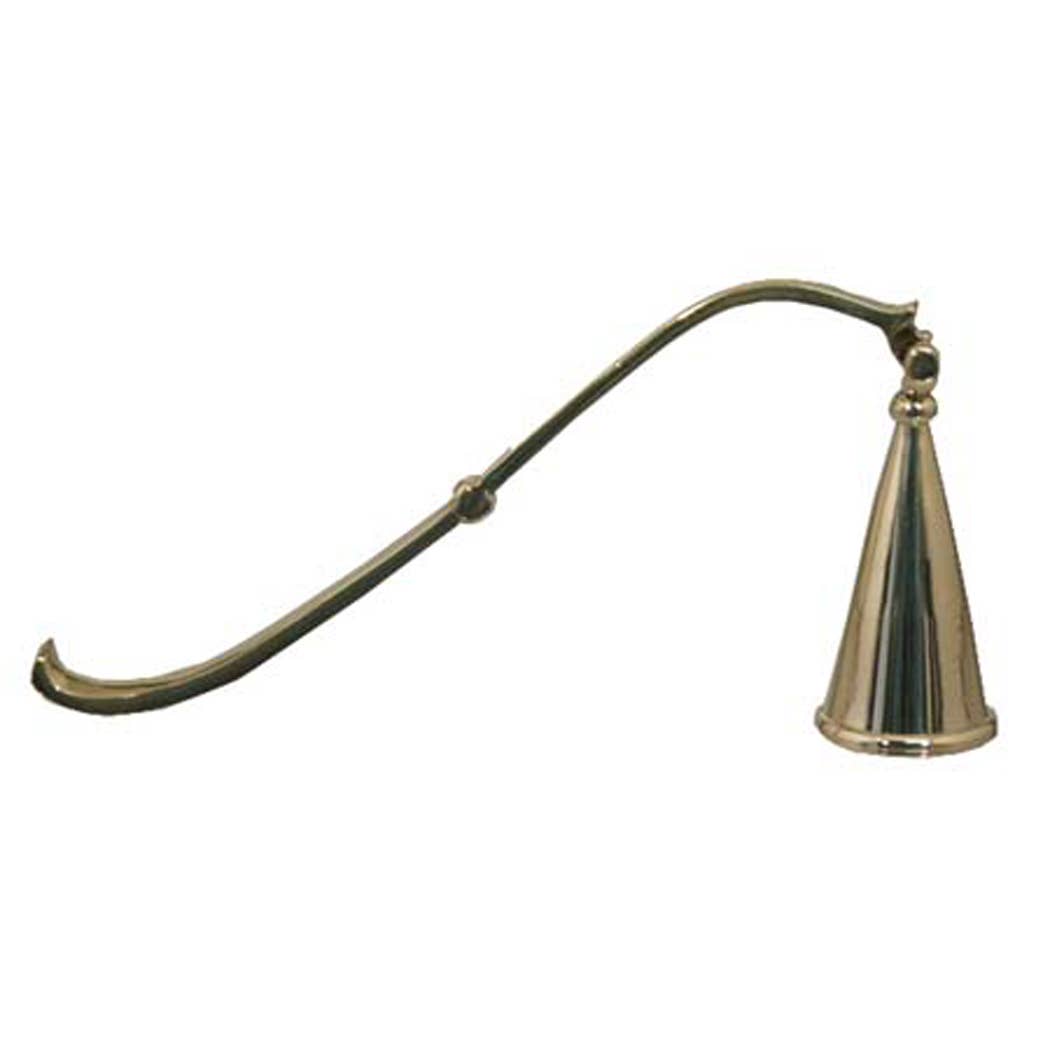 7" Hinged Brass Candle Snuffer - Antique Vintage Style - Maison and Mer