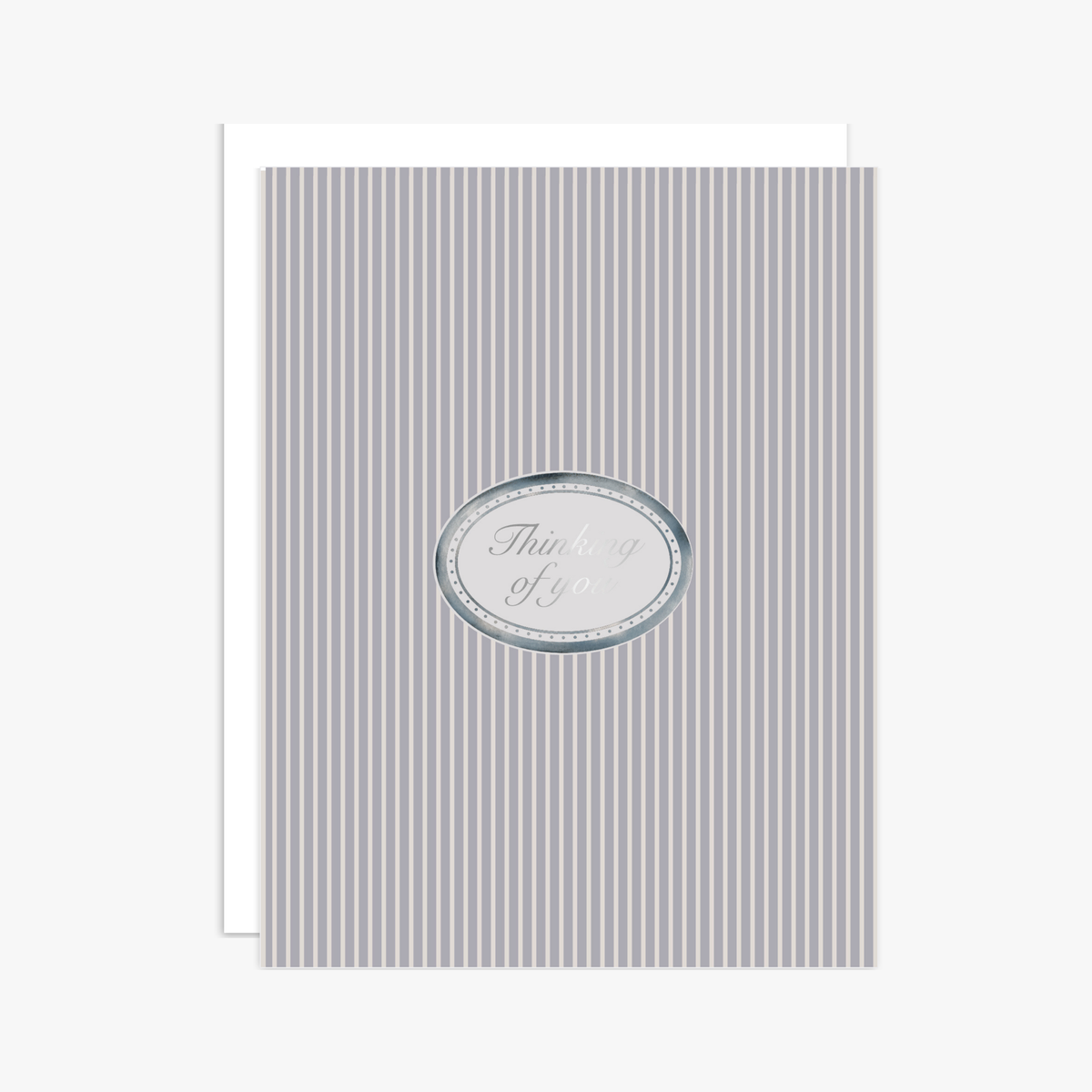 Stone Oval "Thinking of You" Greeting Card