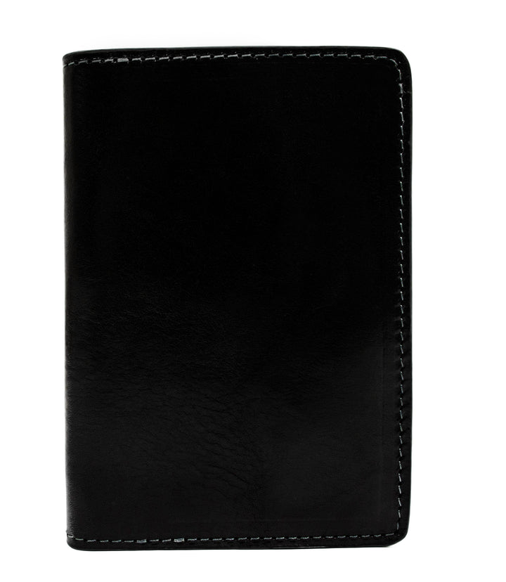 Funda para pasaporte de cuero marrón - Los viajes de Gulliver