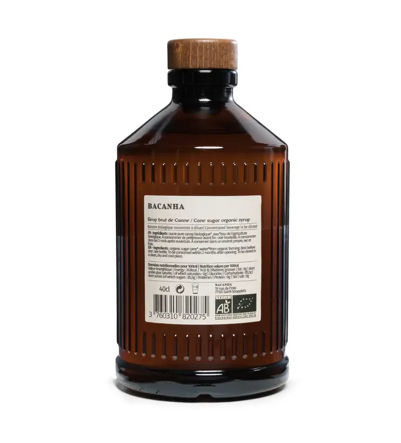 Bacanha Organic Cane Sugar Syrup 13.5oz