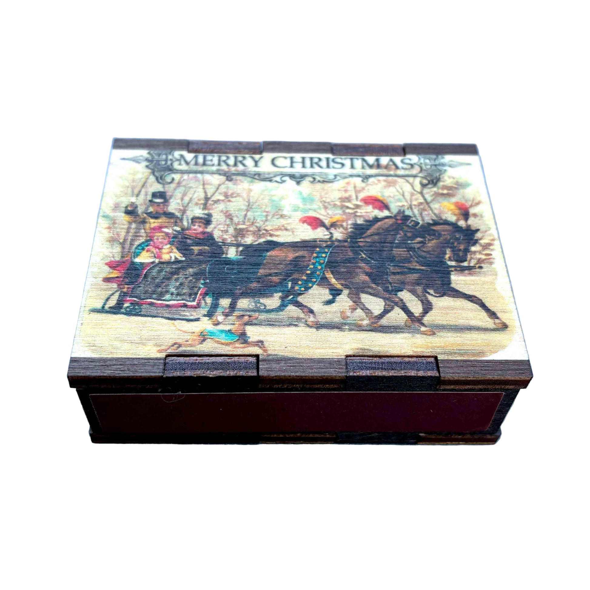 Sleigh Wooden Matchbox