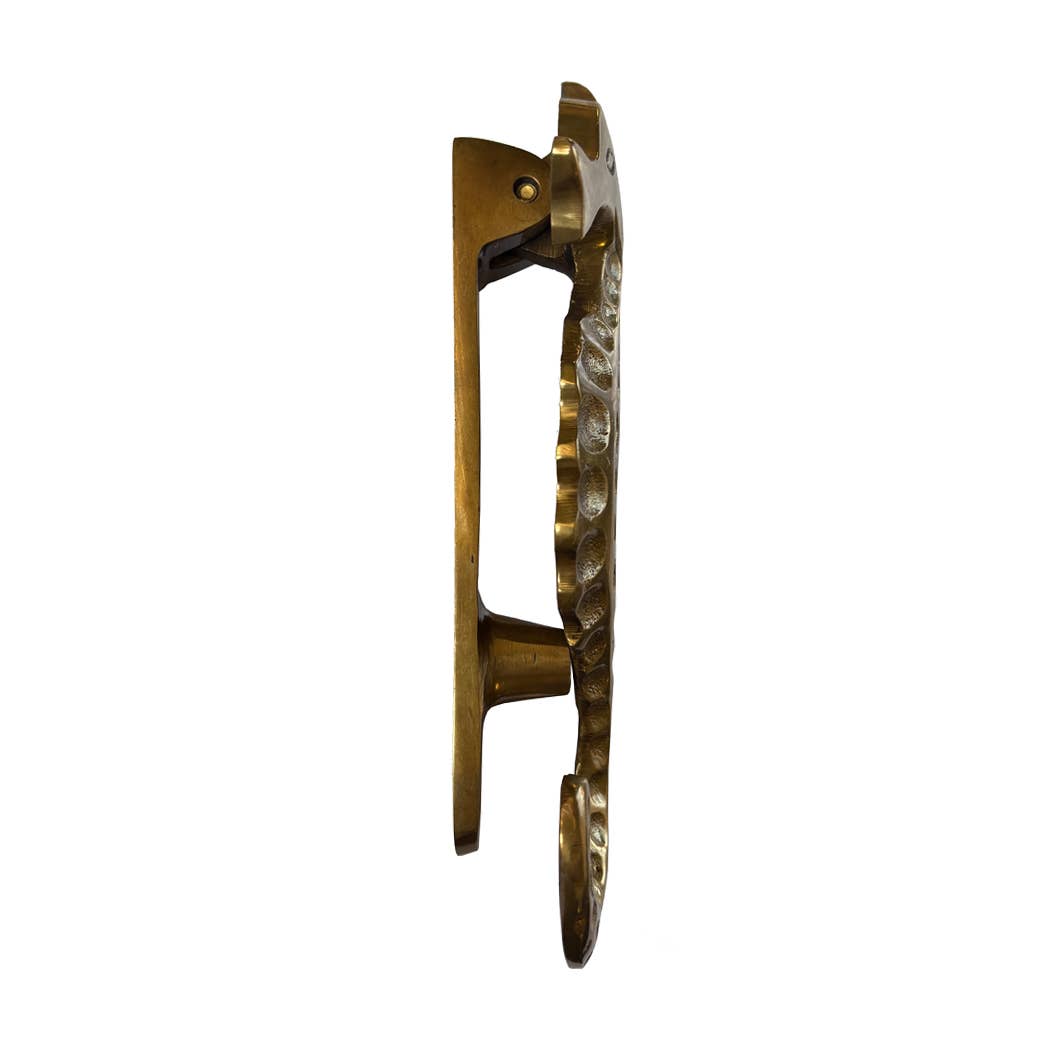 5-1/2" Antiqued Brass Seahorse Door Knocker