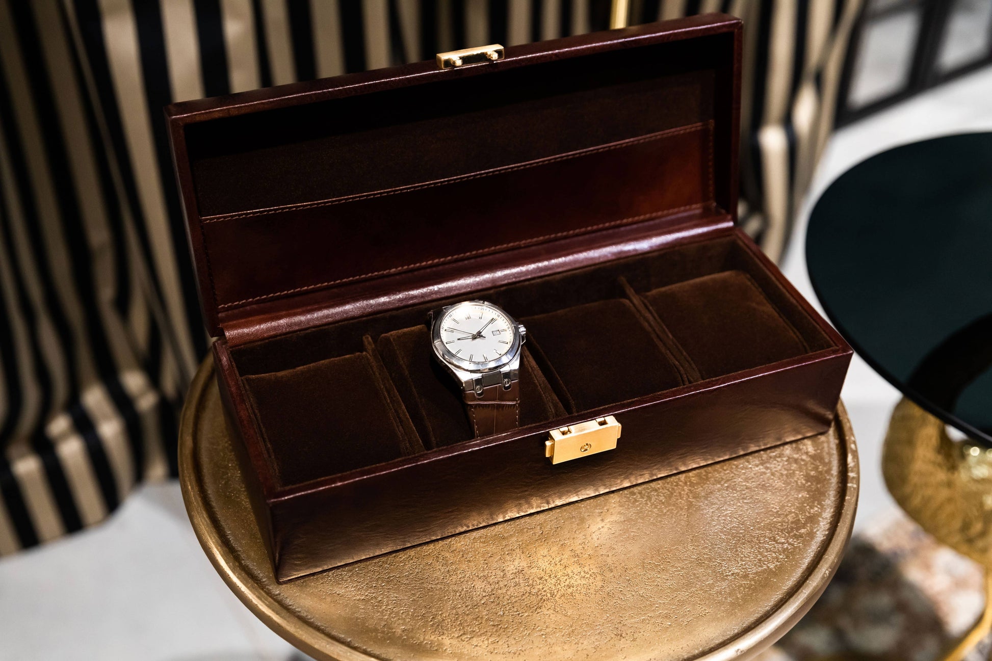 Italian Leather Watch Box - Herzog