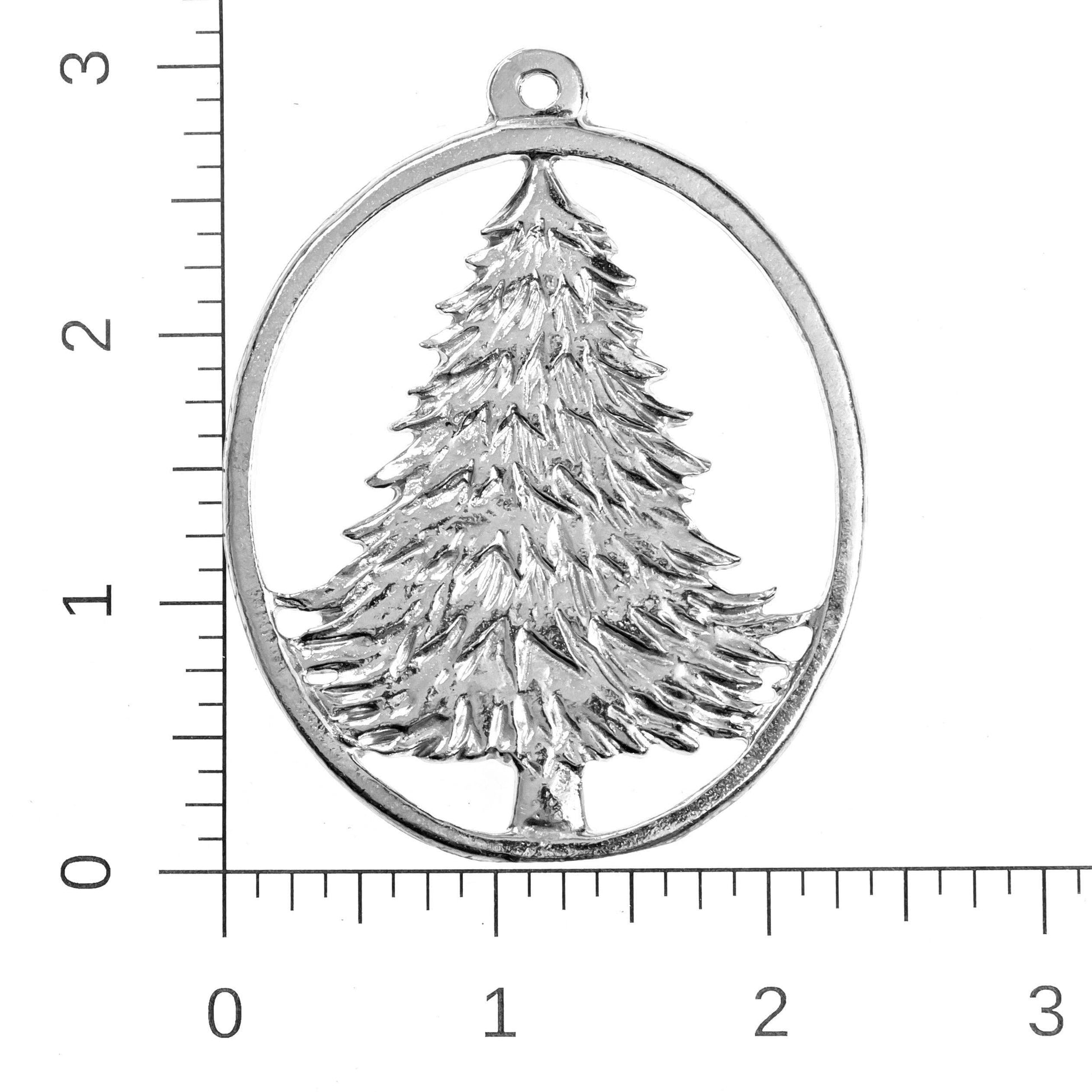 Candy Cane - Fireplace - Candles - Christmas Tree Ornament