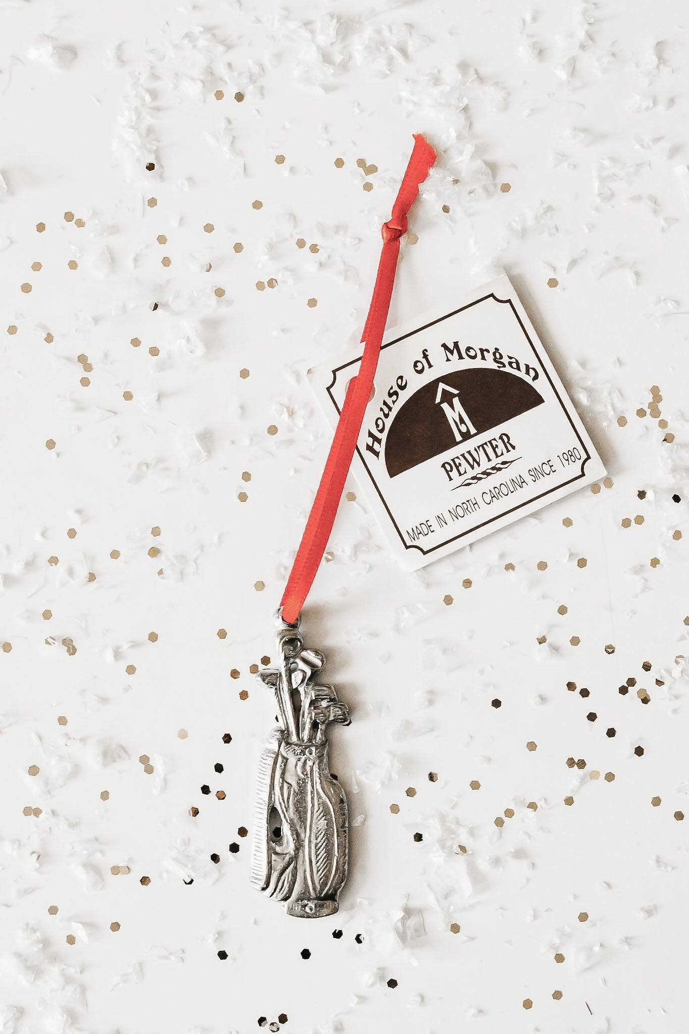 Pewter Golf Bag Ornament