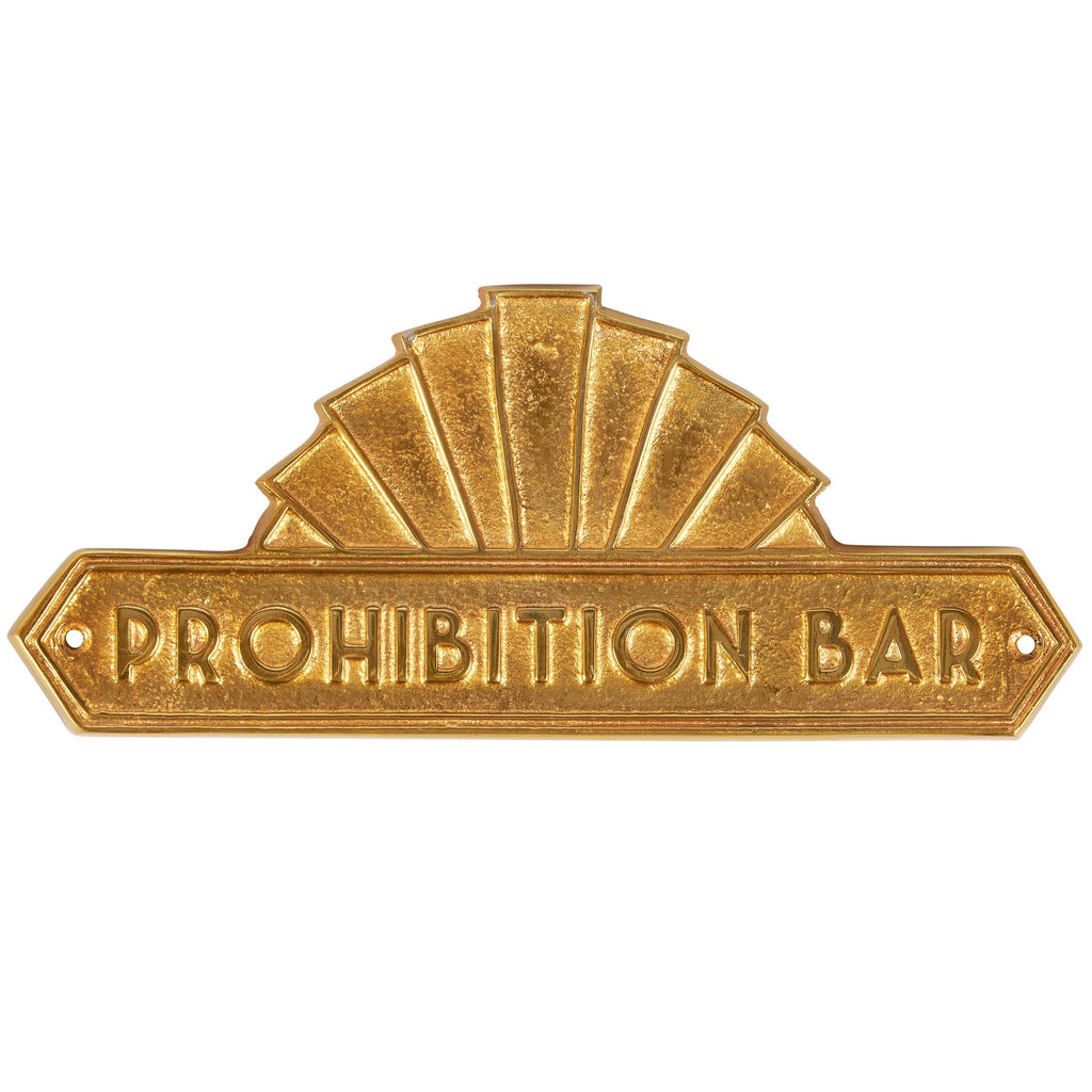 Prohibition Bar Door Plaque