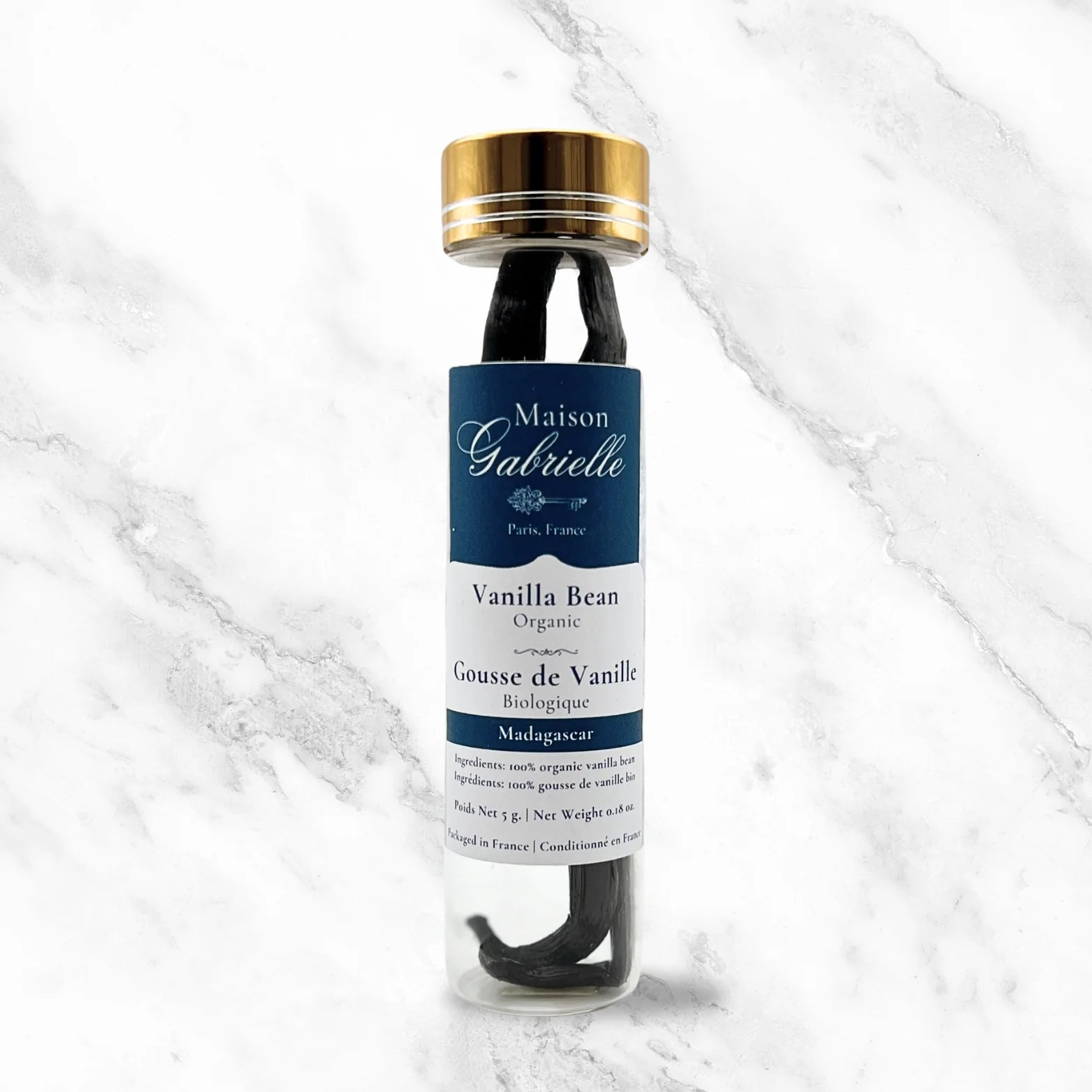 Maison Gabrielle- Vanilla Beans Glass Jar 5G