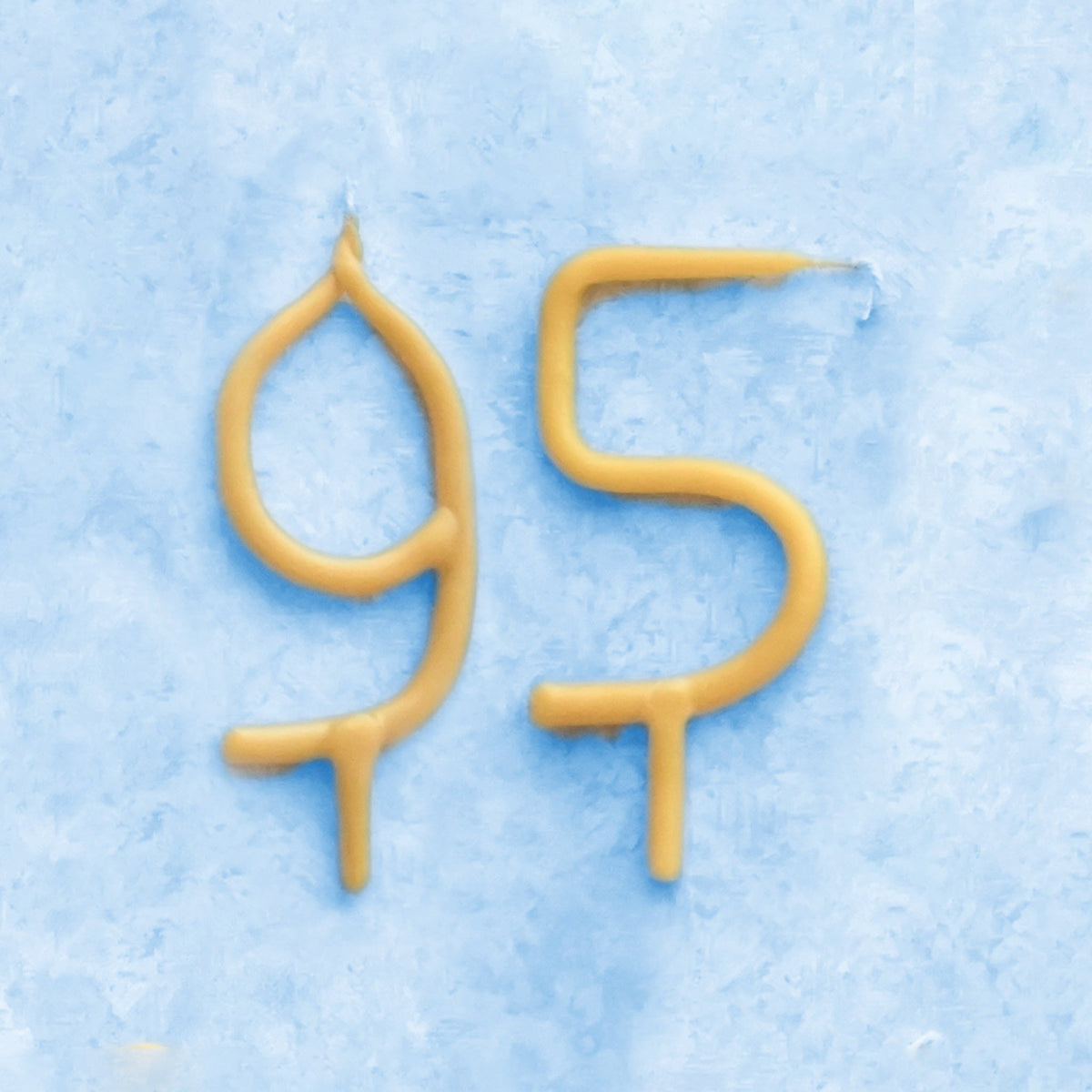 Handmade Number Birthday Beeswax Candles
