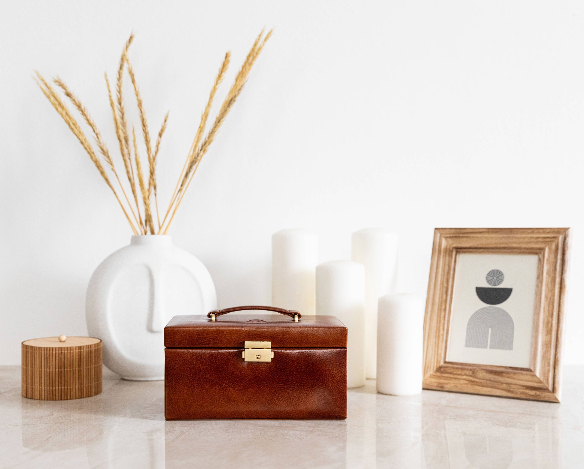 Italian Leather Jewelry Box - Beloved