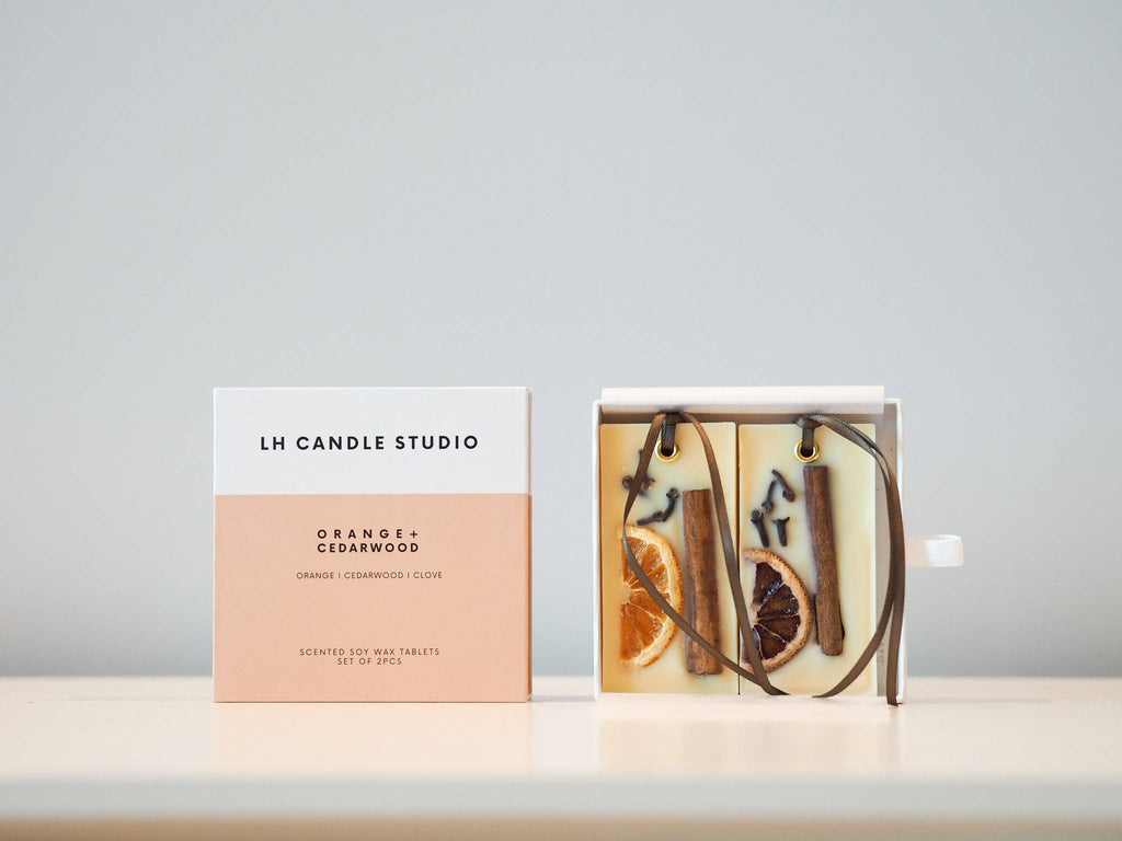 Closet wax bar freshener - Orange cedarwood