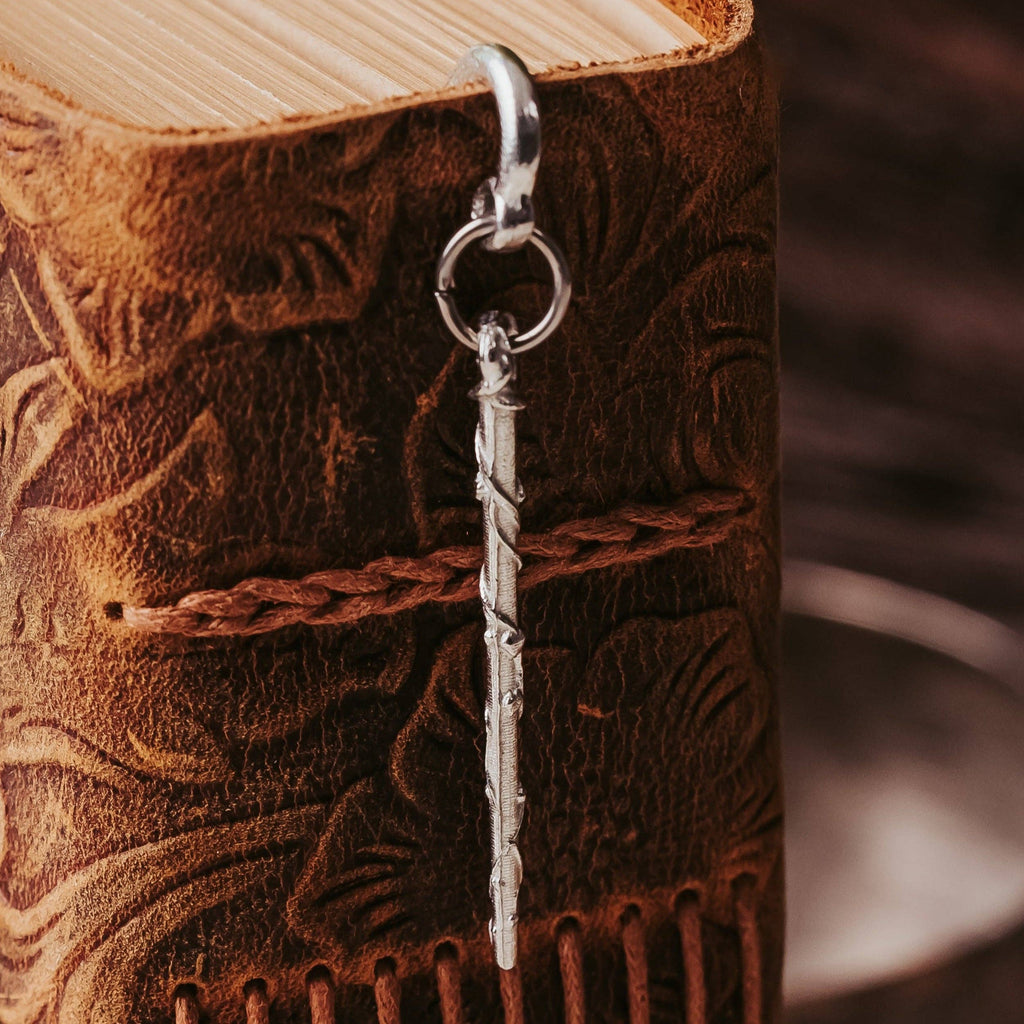 Pewter Wizard Wand Bookmark - Wizard Wand Gift