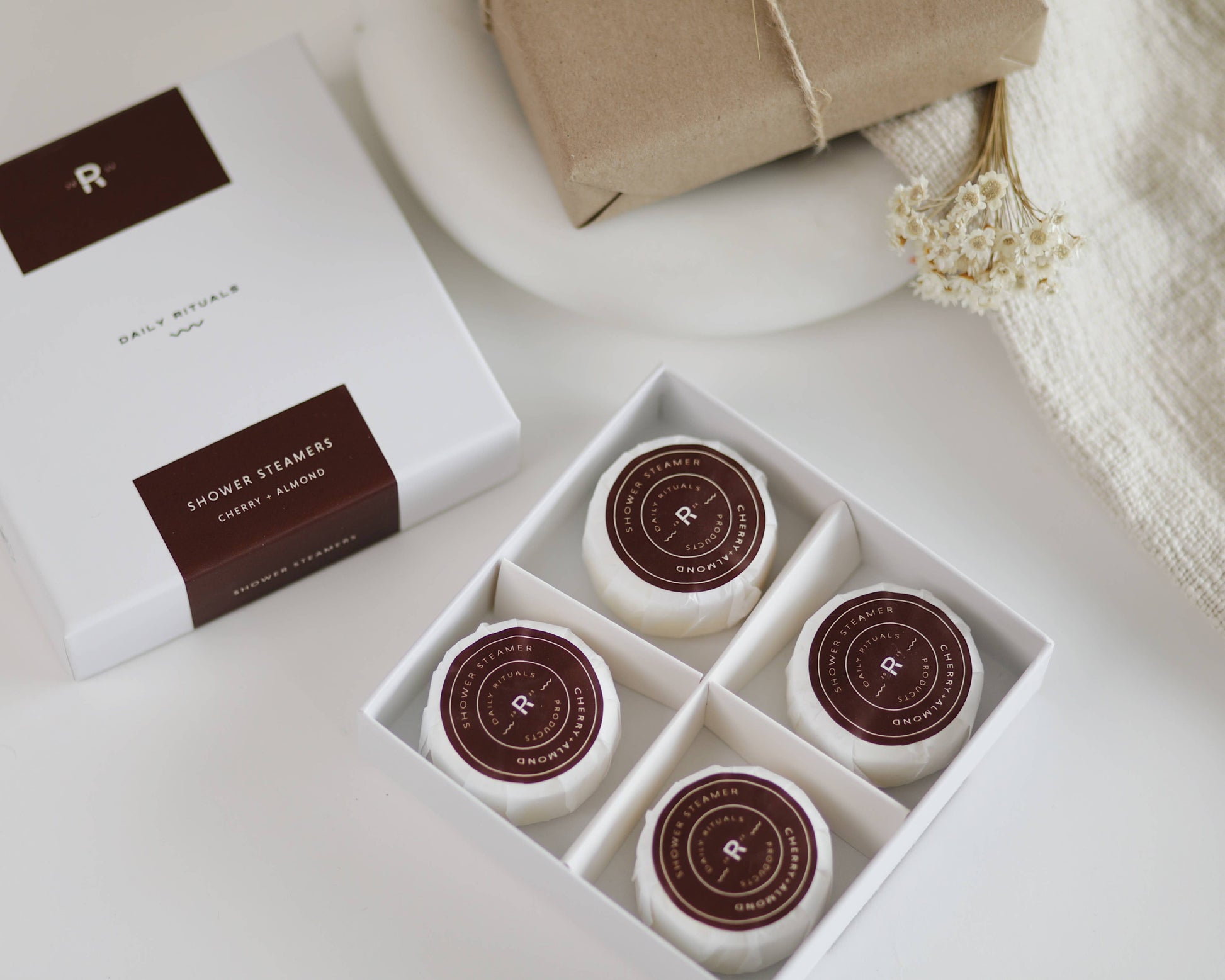 Cherry + Almond Steamers - 4 Tablets