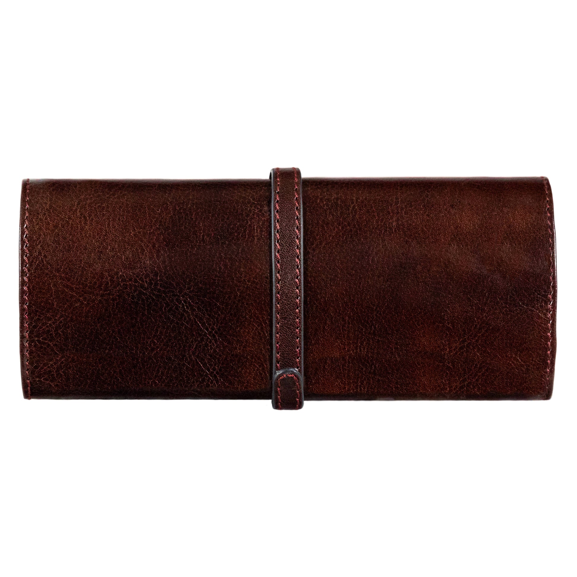 Estuche de viaje enrollable de cuero para joyas - Madame Bouvary