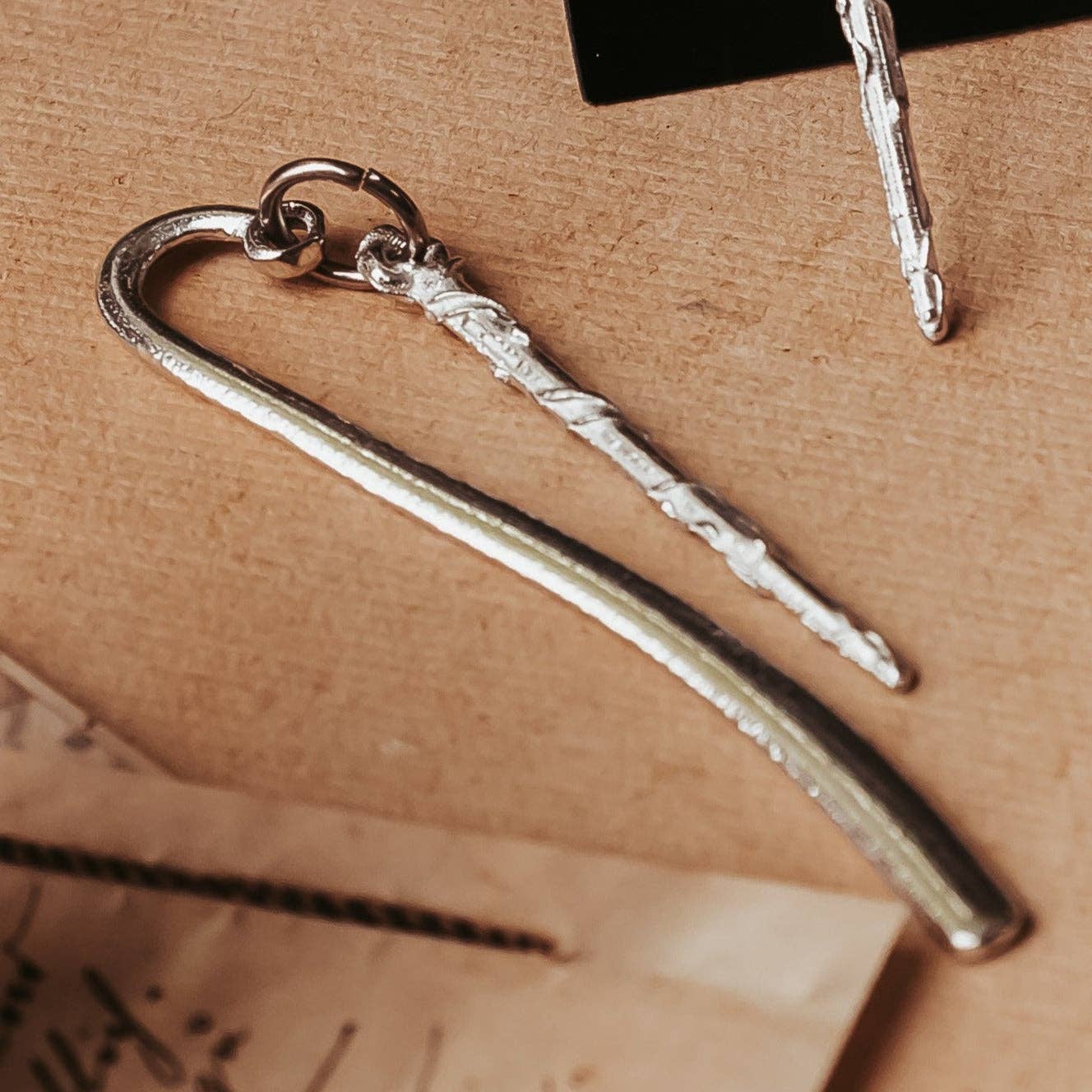 Pewter Wizard Wand Bookmark - Wizard Wand Gift