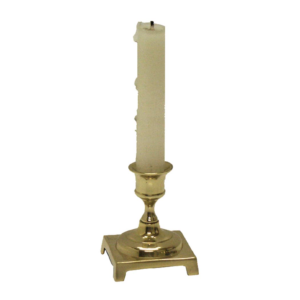 Solid Brass Candle Holder, 3-1/4"