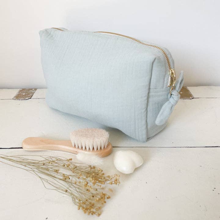 Opaline double gauze toiletry bag