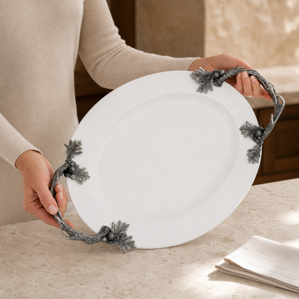 Fallen Antler Stoneware Tray