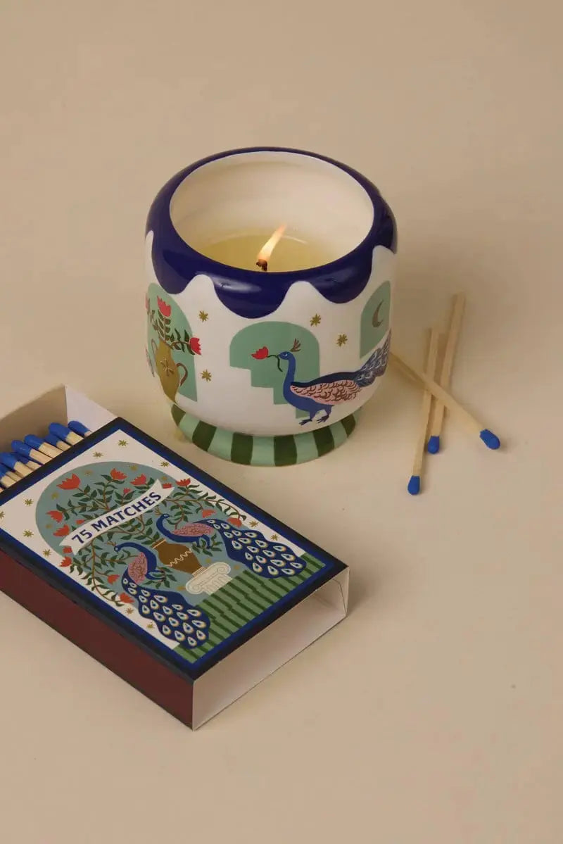 Paddywax Misted Lime Peacock - 8 oz Candle