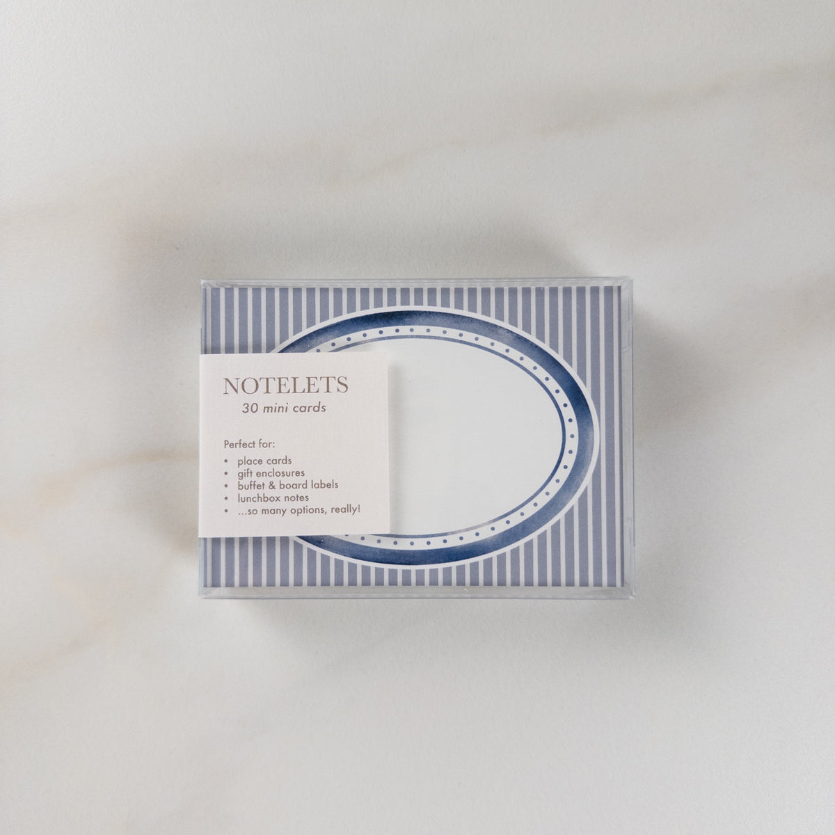 Blue Oval Notelets