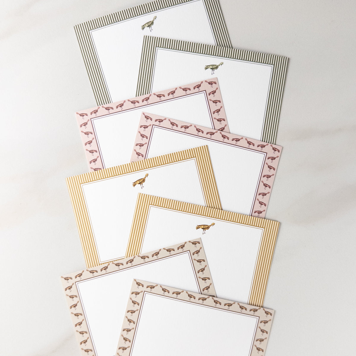 Tonal Turkeys Note Card Set