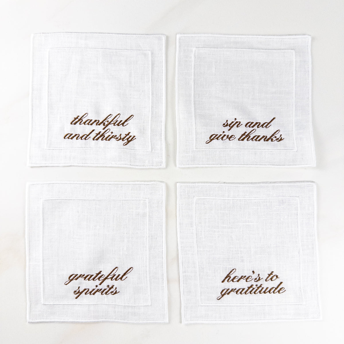 Thanksgiving Sayings Cocktail Napkins