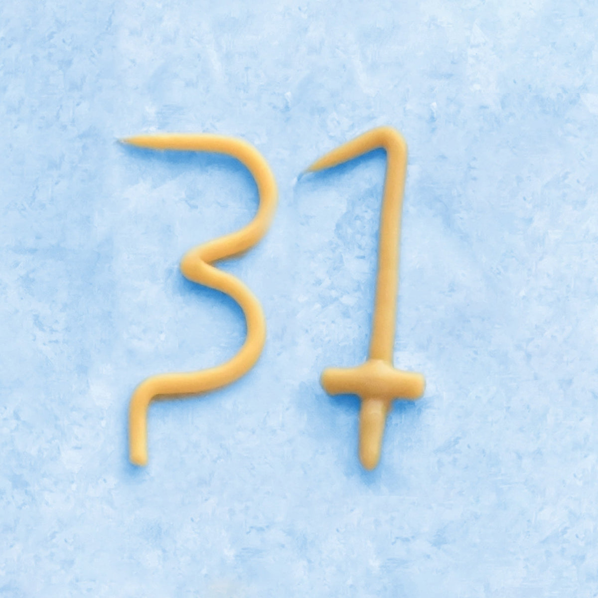 Handmade Number Birthday Beeswax Candles