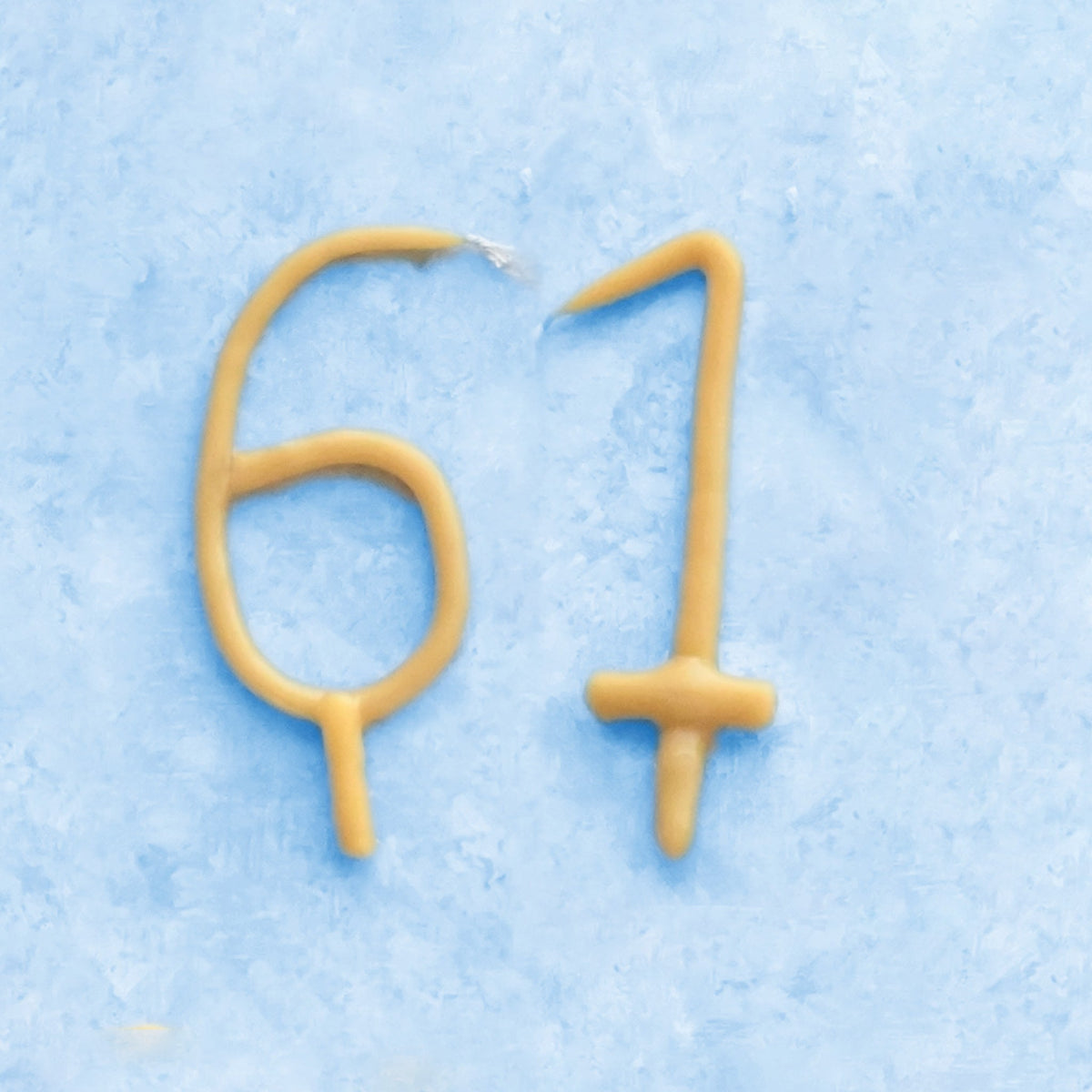 Handmade Number Birthday Beeswax Candles