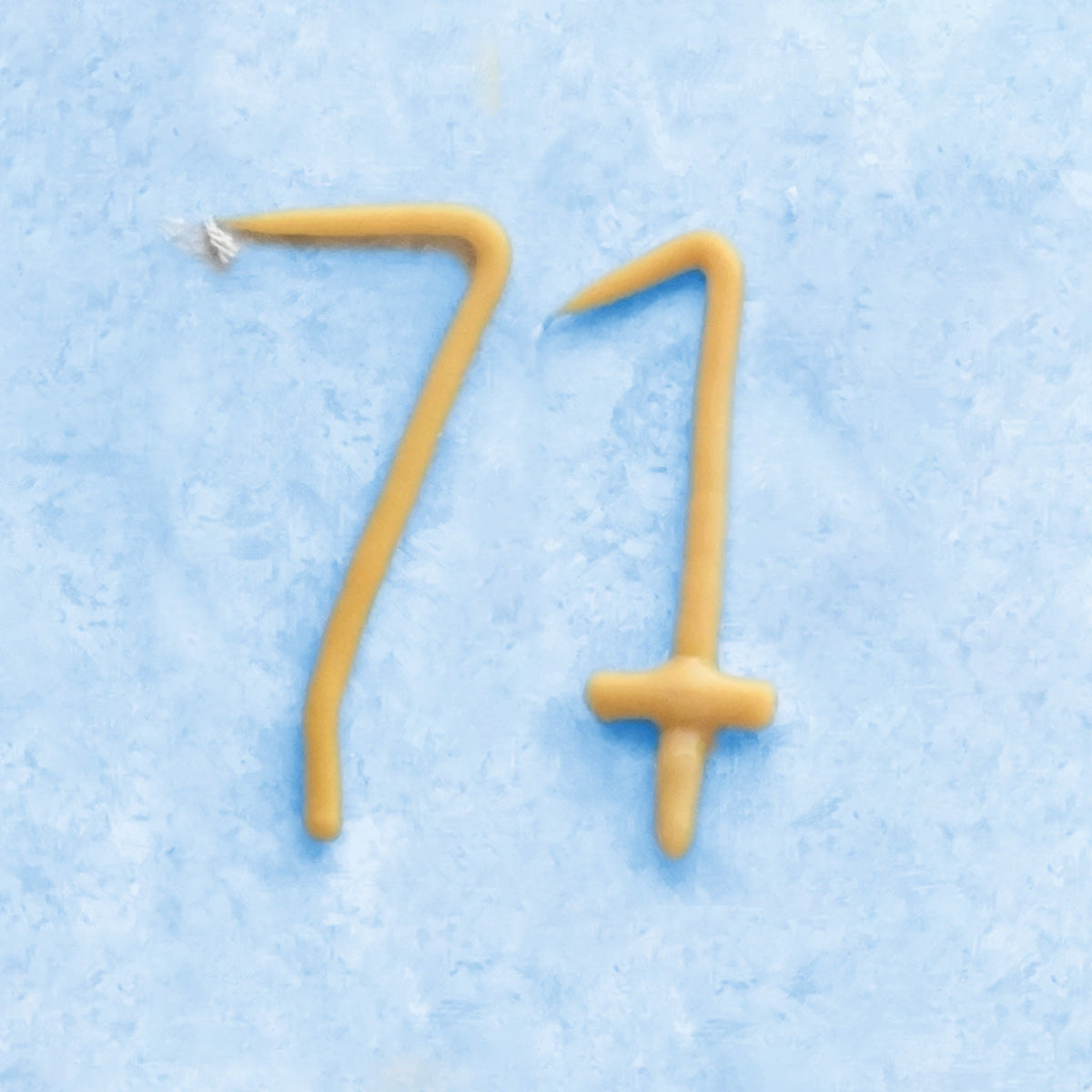 Handmade Number Birthday Beeswax Candles